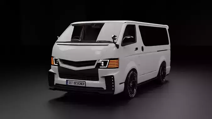 TOYOTA  Hiace KDH Van 3D model