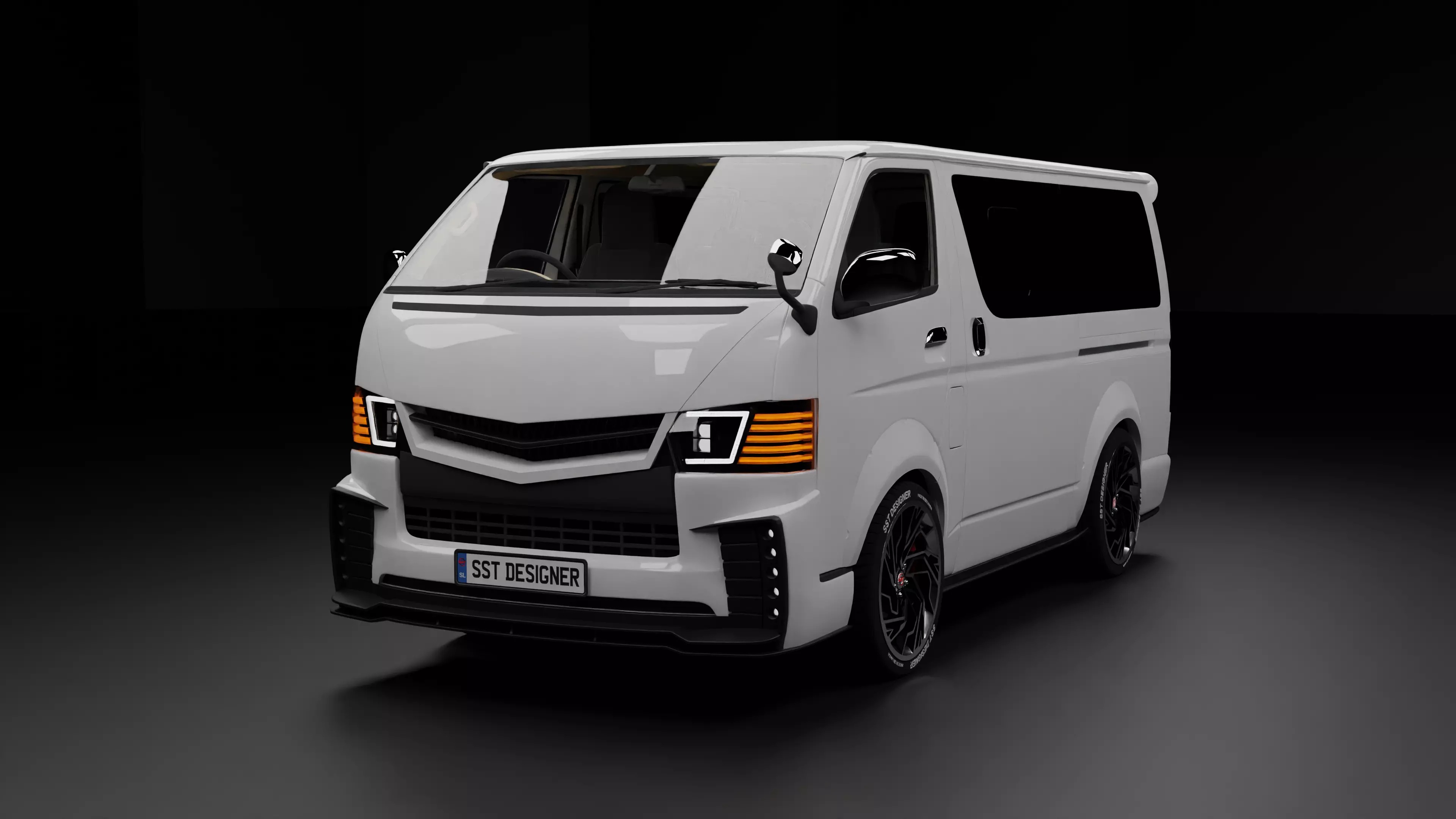TOYOTA  Hiace KDH Van 3D model_0