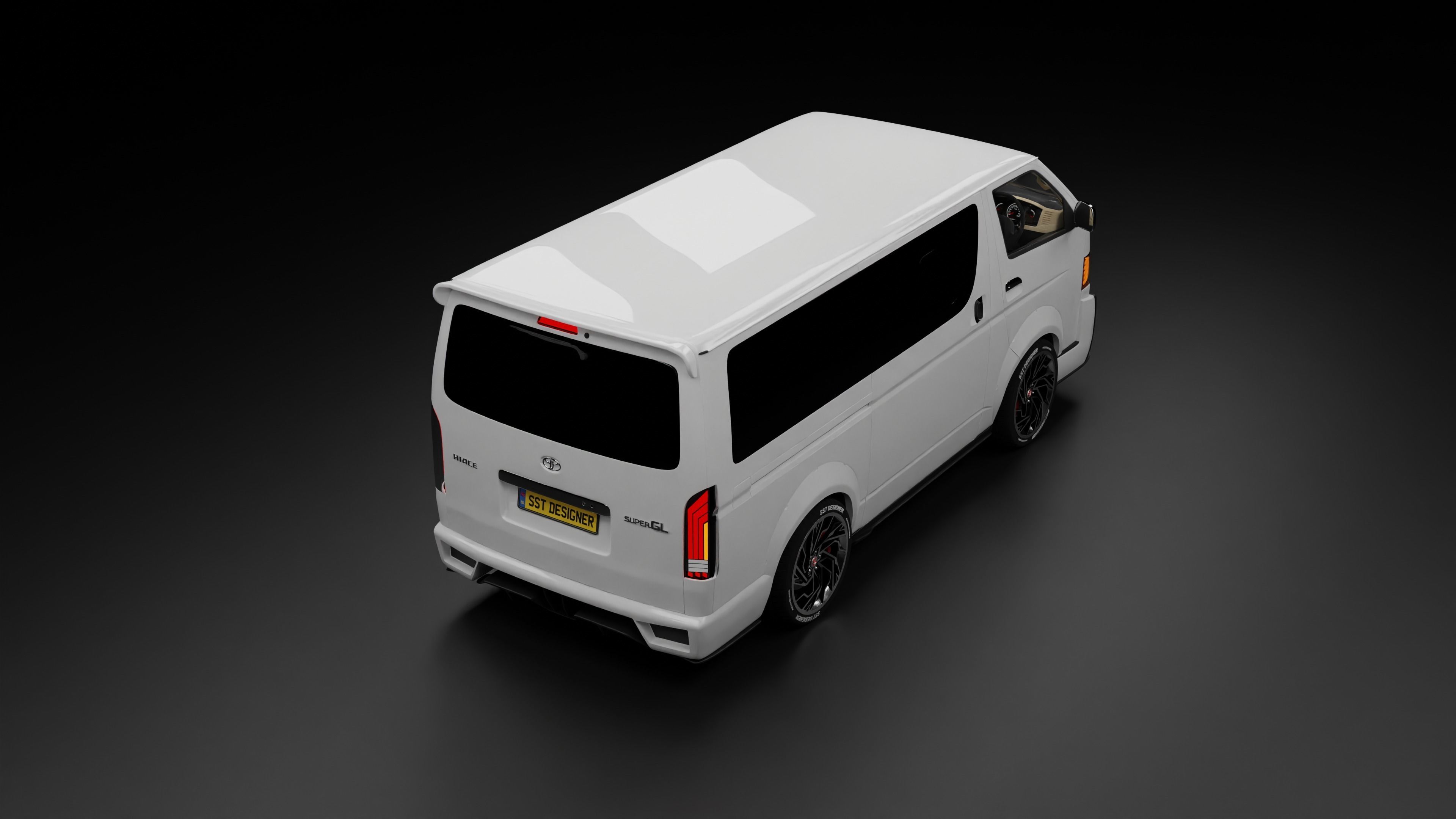 TOYOTA  Hiace KDH Van 3D model_4