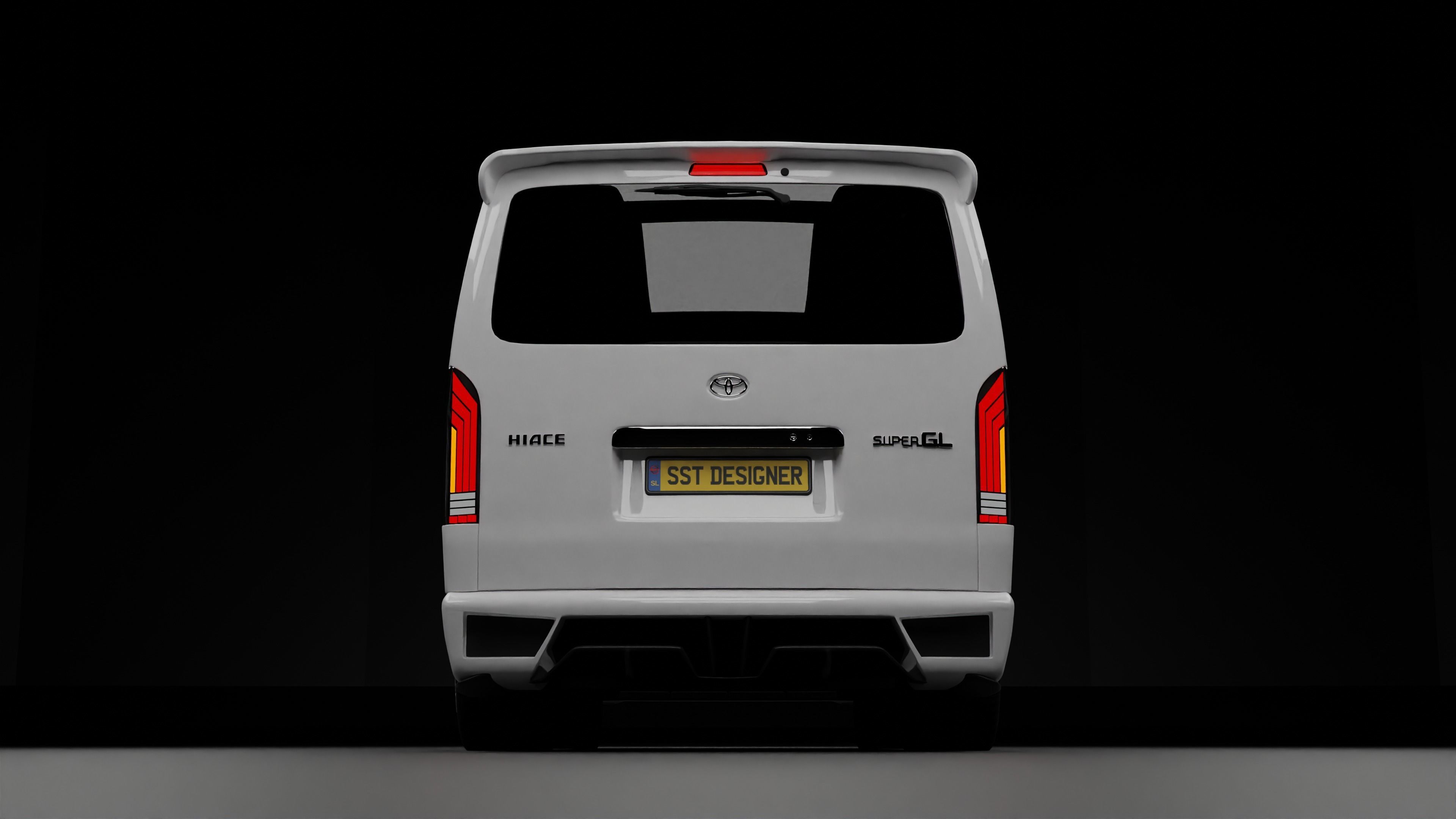 TOYOTA  Hiace KDH Van 3D model_7