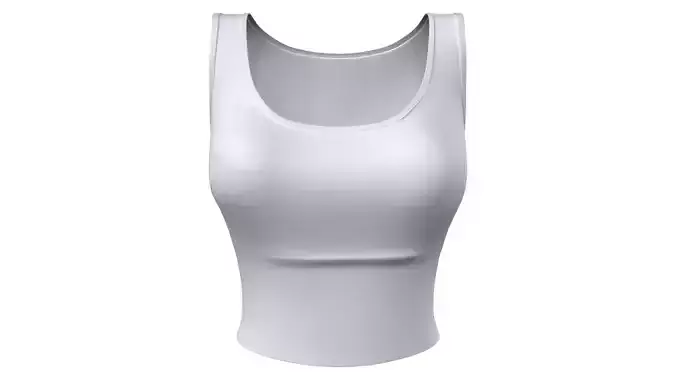 Women Classic Strapped White Top
