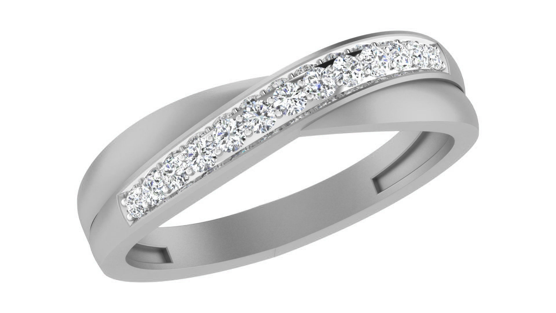 Couple Band Ring 3dm stl render detail 3D print model_8