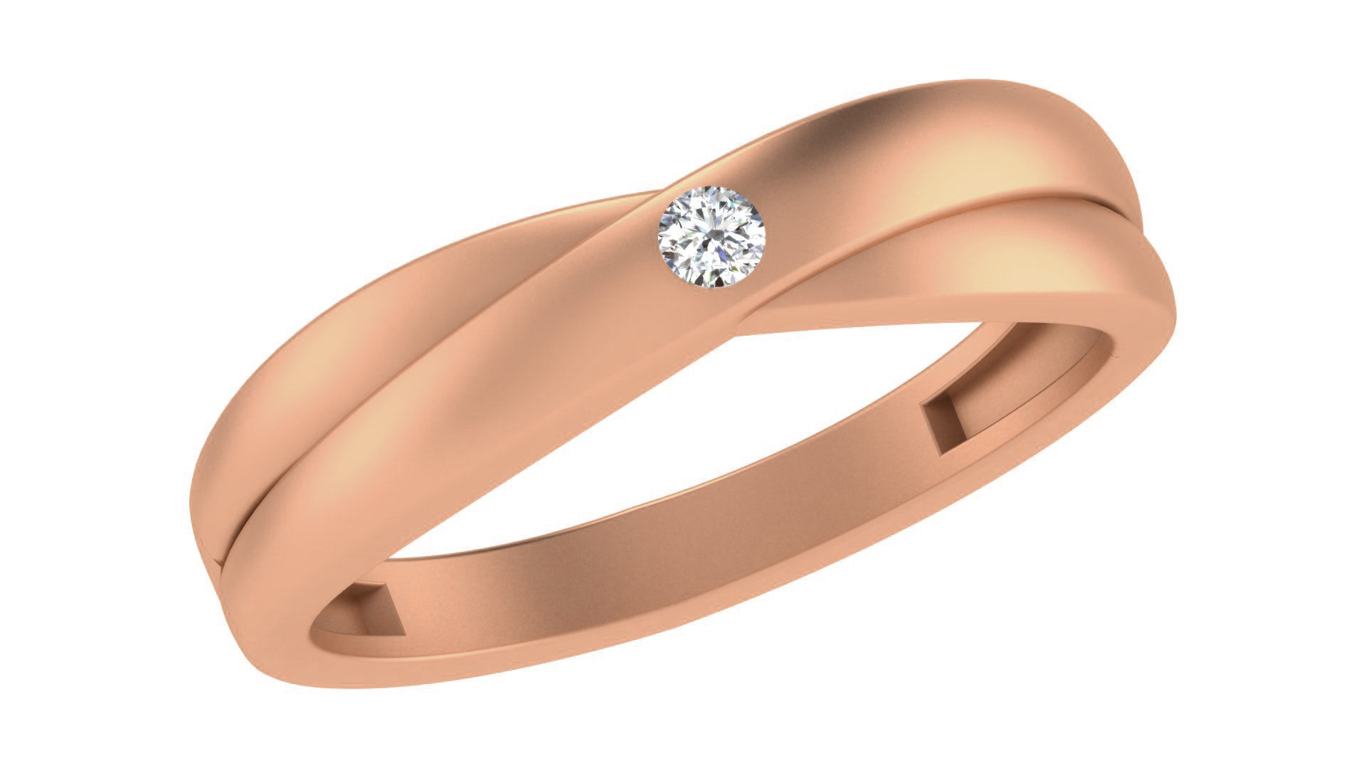 Couple Band Ring 3dm stl render detail 3D print model_6