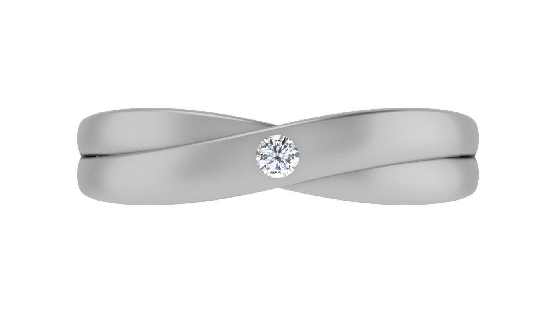 Couple Band Ring 3dm stl render detail 3D print model_25