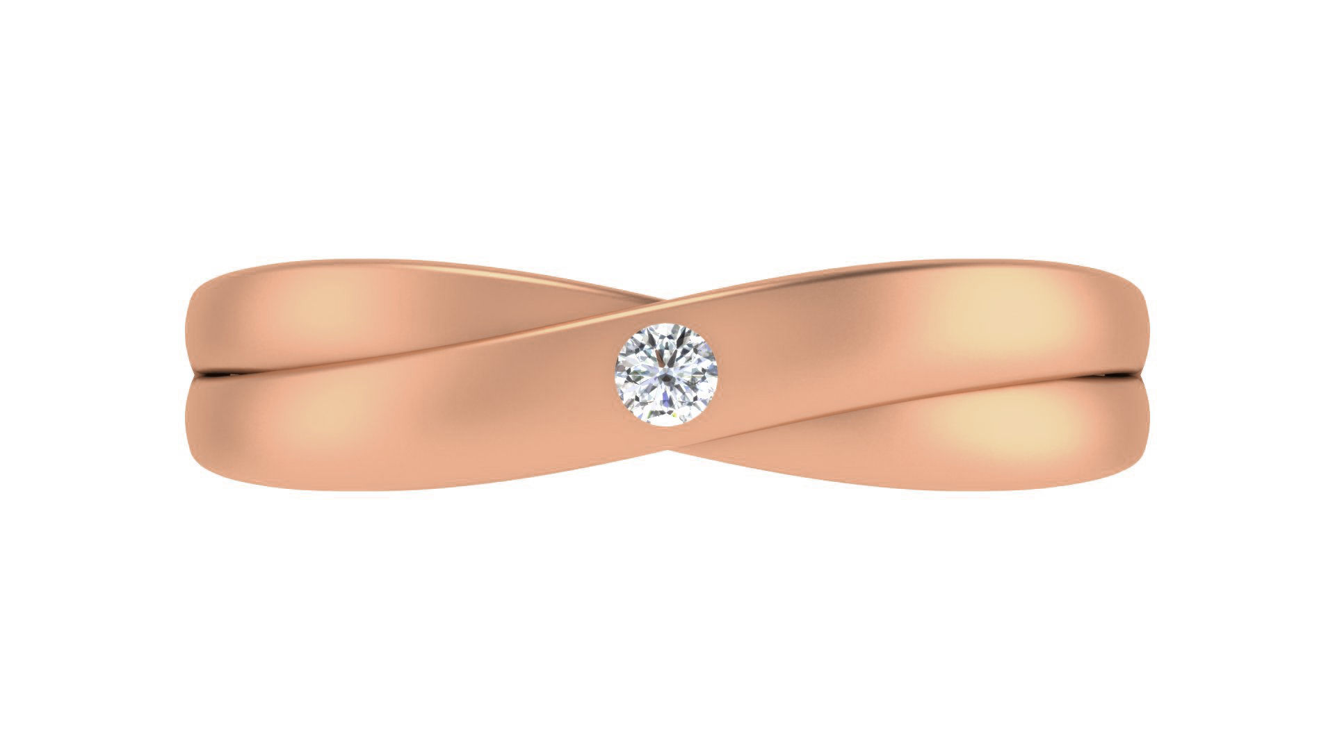 Couple Band Ring 3dm stl render detail 3D print model_27