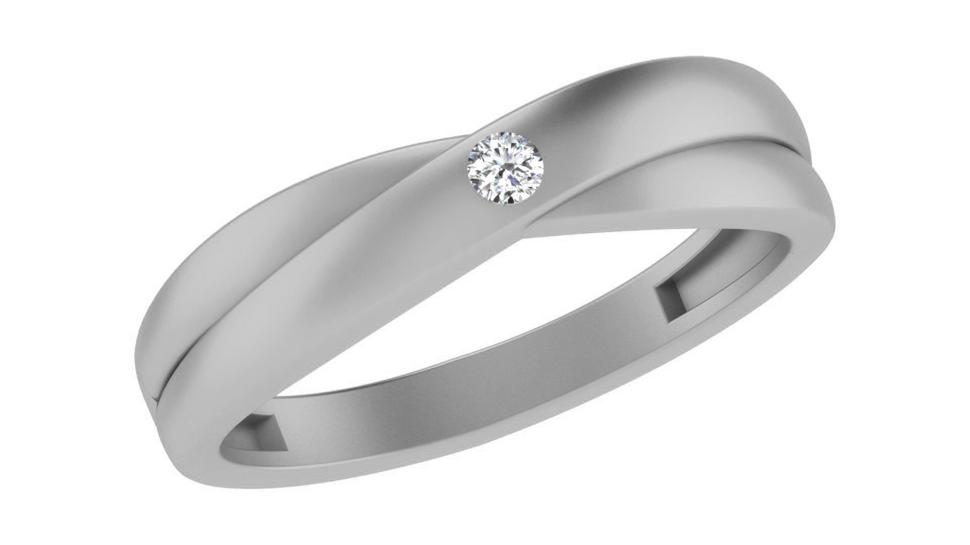 Couple Band Ring 3dm stl render detail 3D print model_9