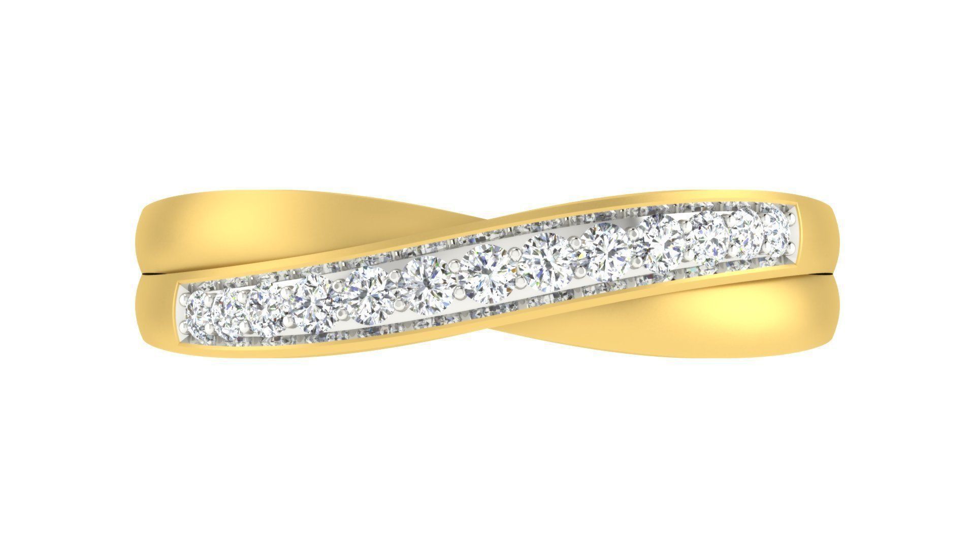 Couple Band Ring 3dm stl render detail 3D print model_23