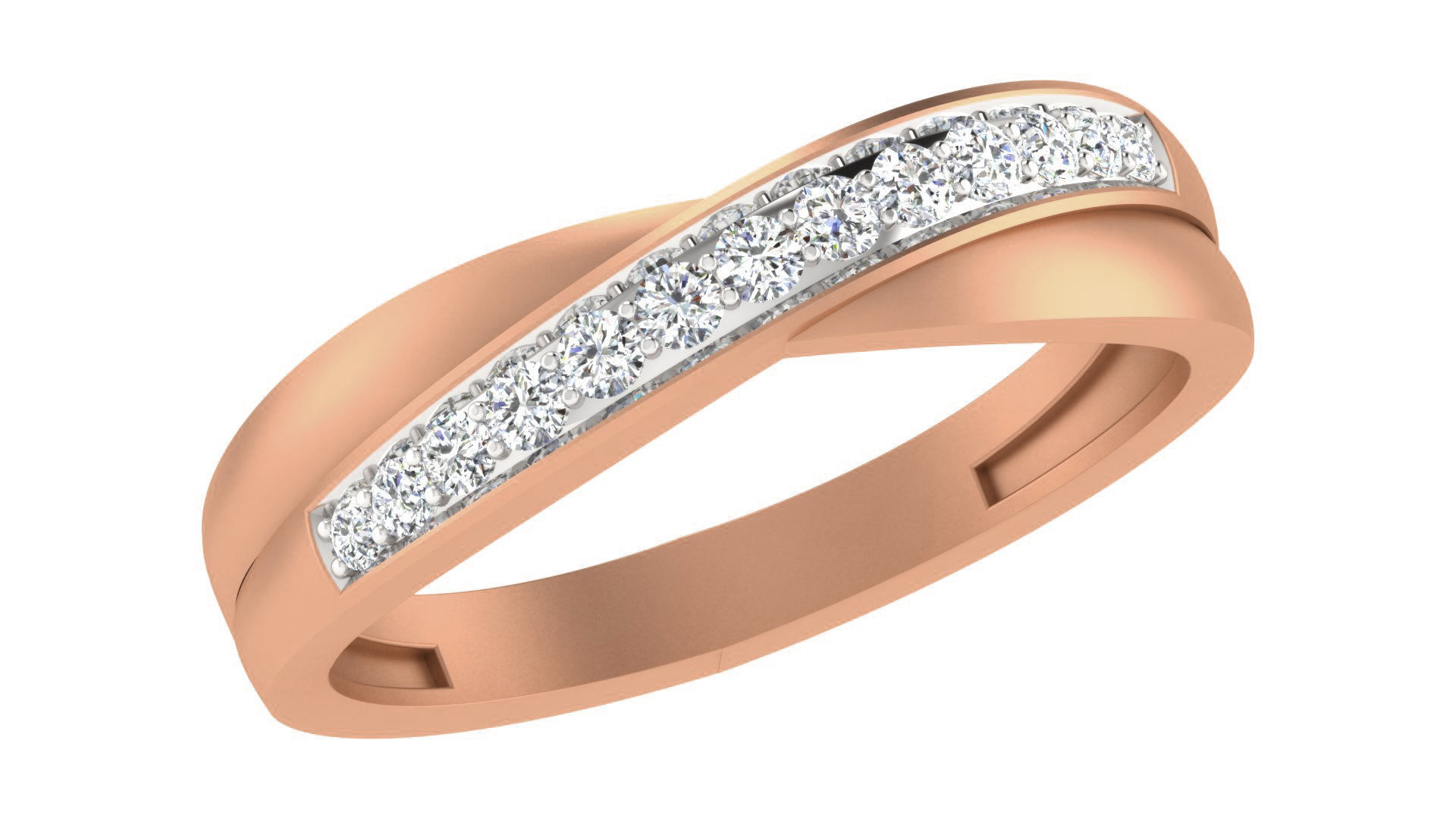 Couple Band Ring 3dm stl render detail 3D print model_7