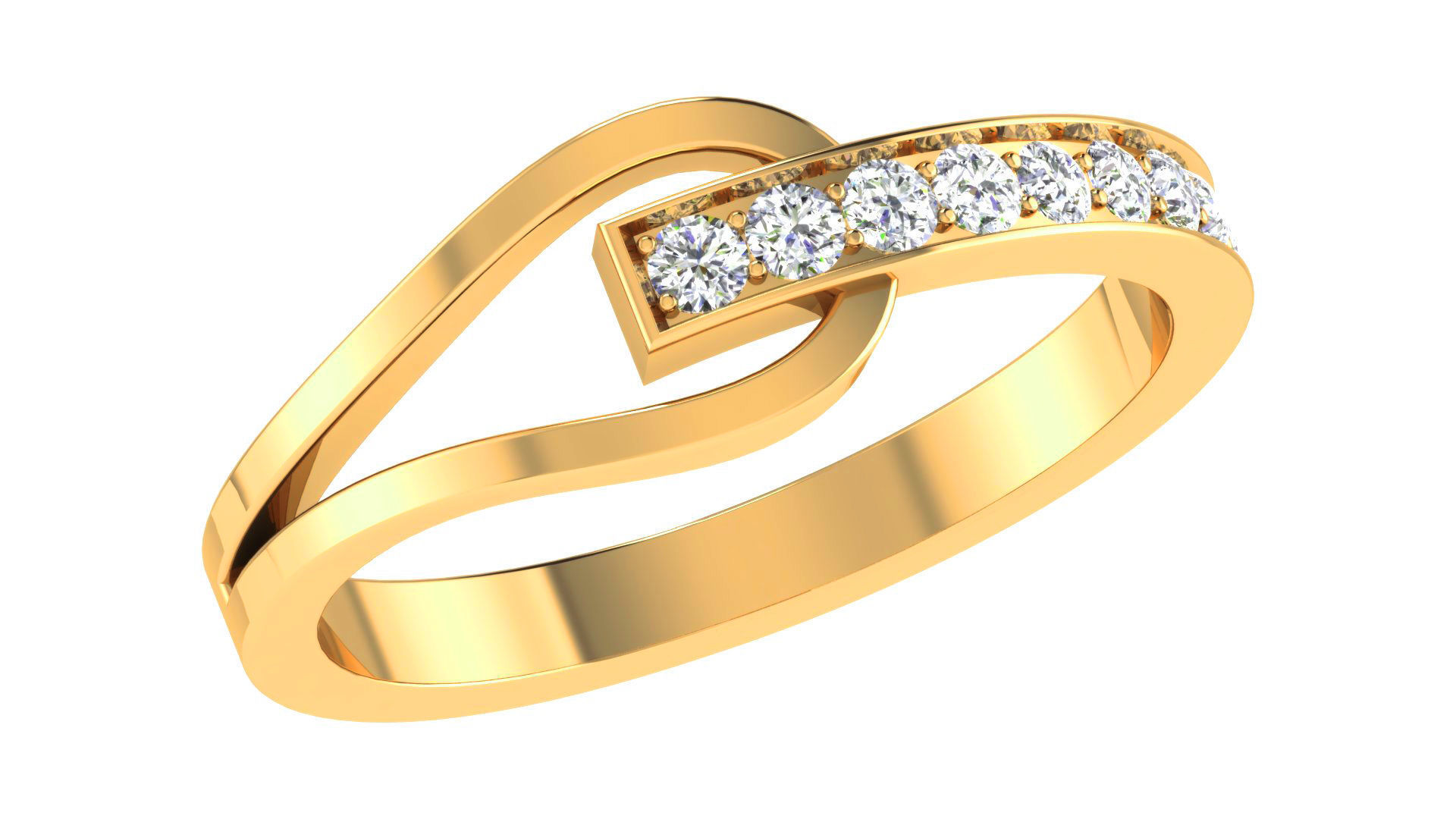 Couple Band Ring 3dm stl render detail 3D print model_5