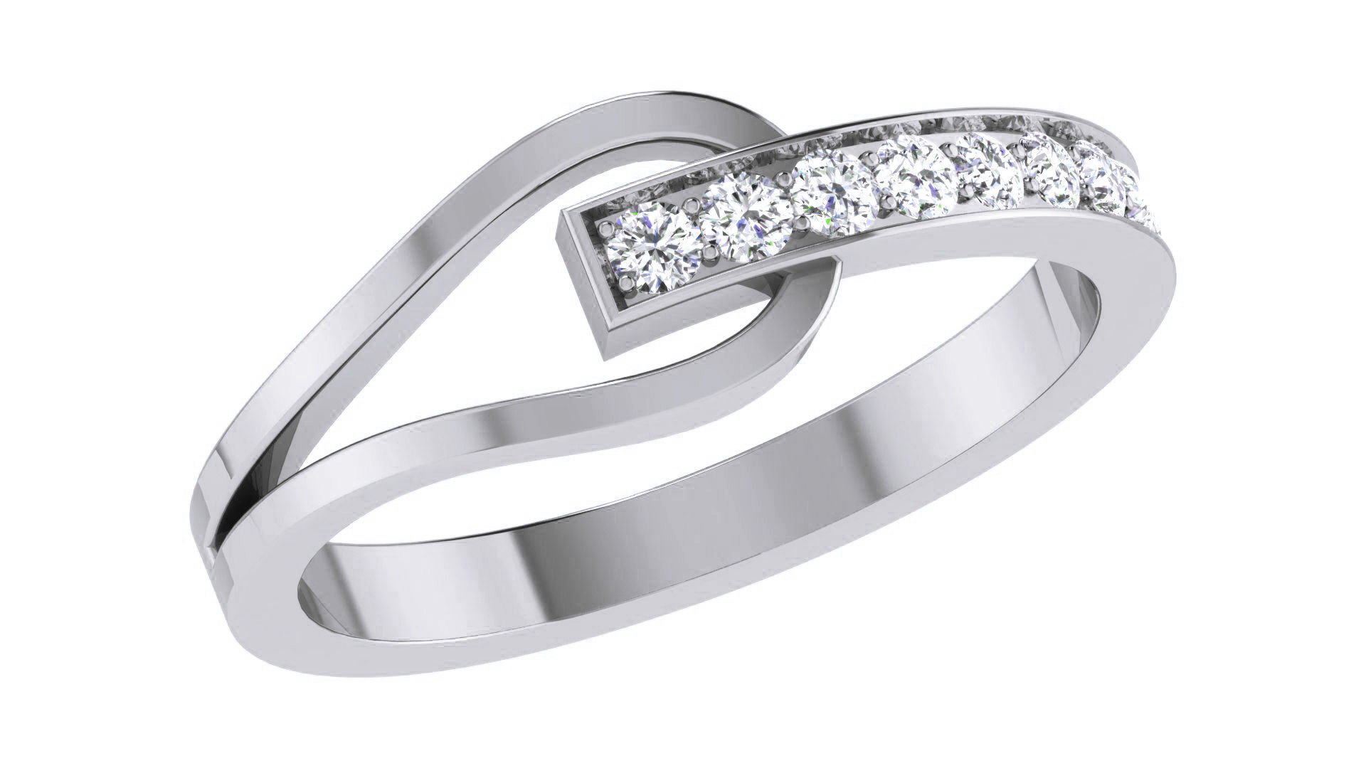 Couple Band Ring 3dm stl render detail 3D print model_6