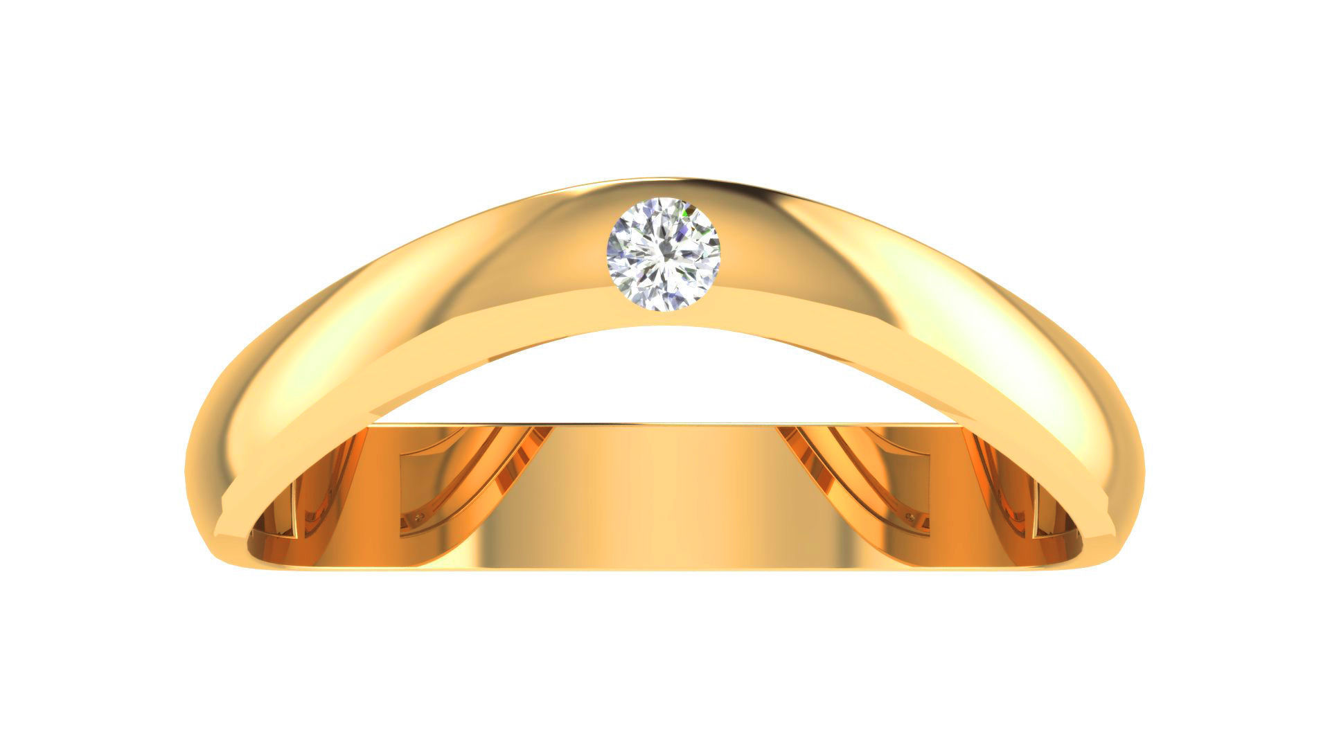 Couple Band Ring 3dm stl render detail 3D print model_22