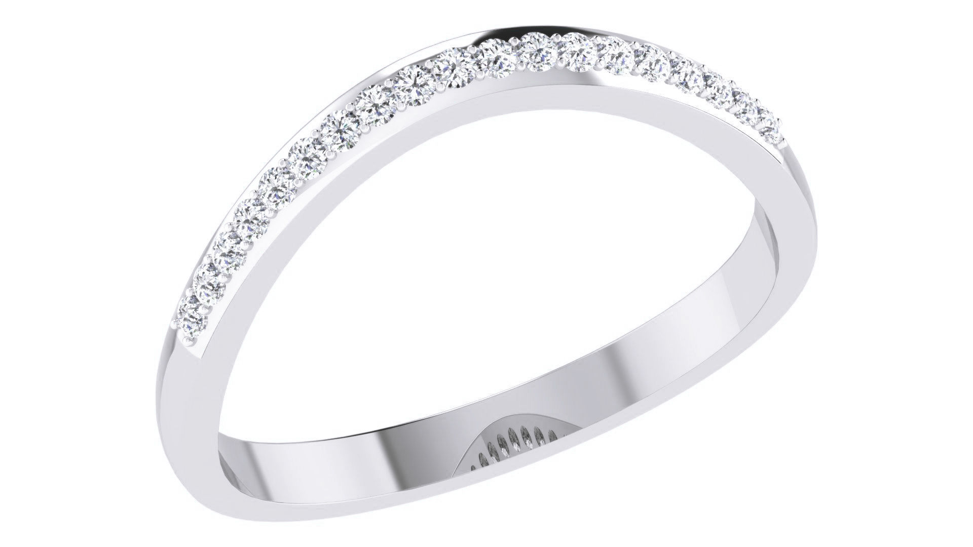 Couple Band Ring 3dm stl render detail 3D print model_3