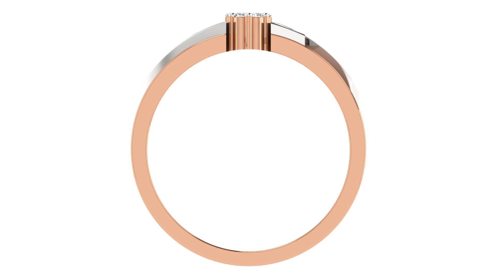 Couple Band Ring 3dm stl render detail 3D print model_14