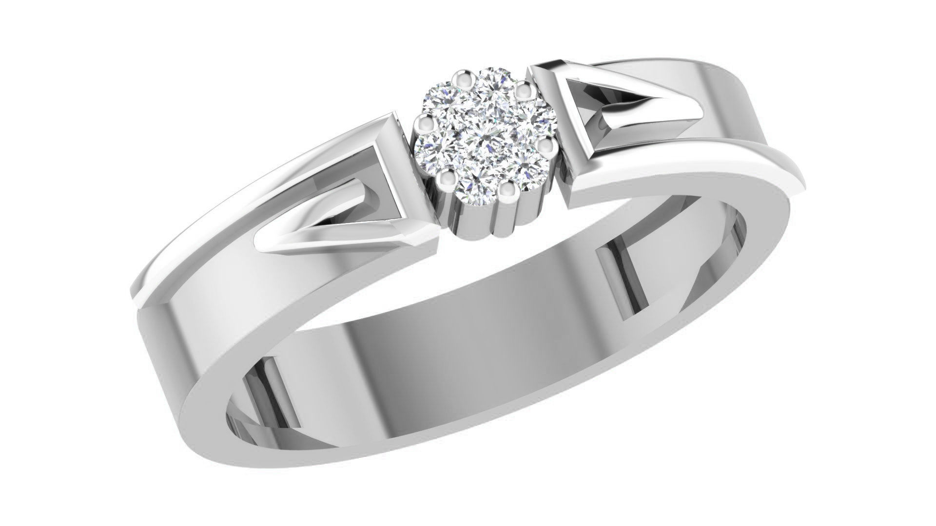 Couple Band Ring 3dm stl render detail 3D print model_6