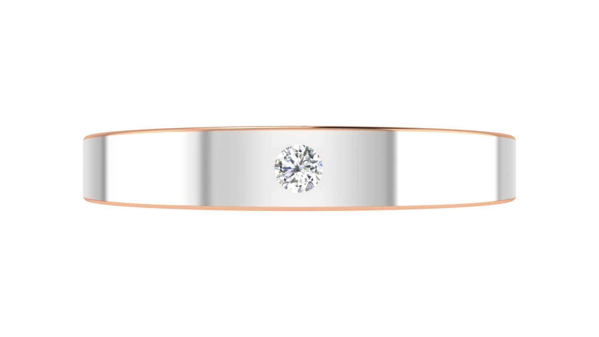 Couple Band Ring 3dm stl render detail 3D print model_25