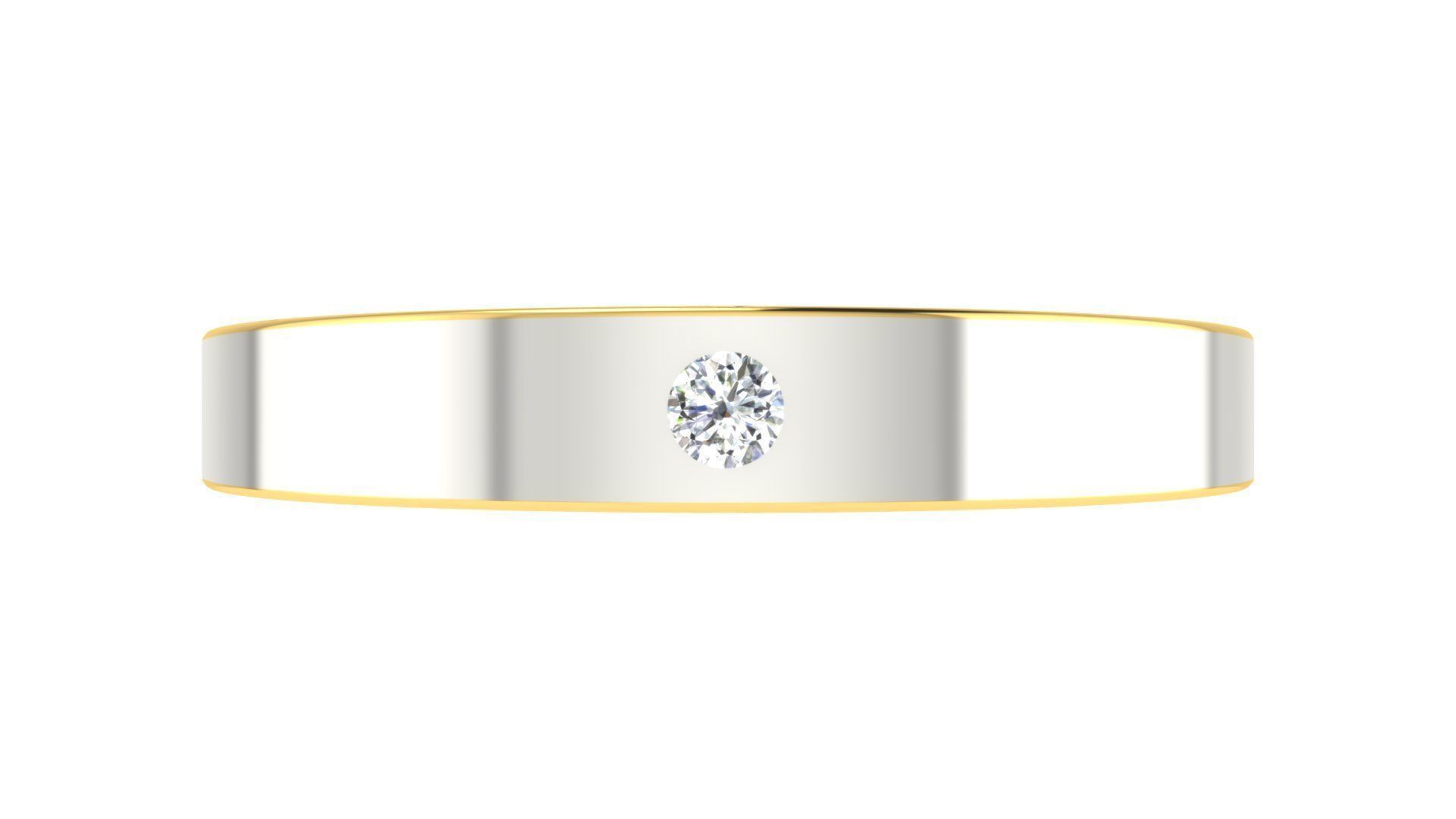 Couple Band Ring 3dm stl render detail 3D print model_22