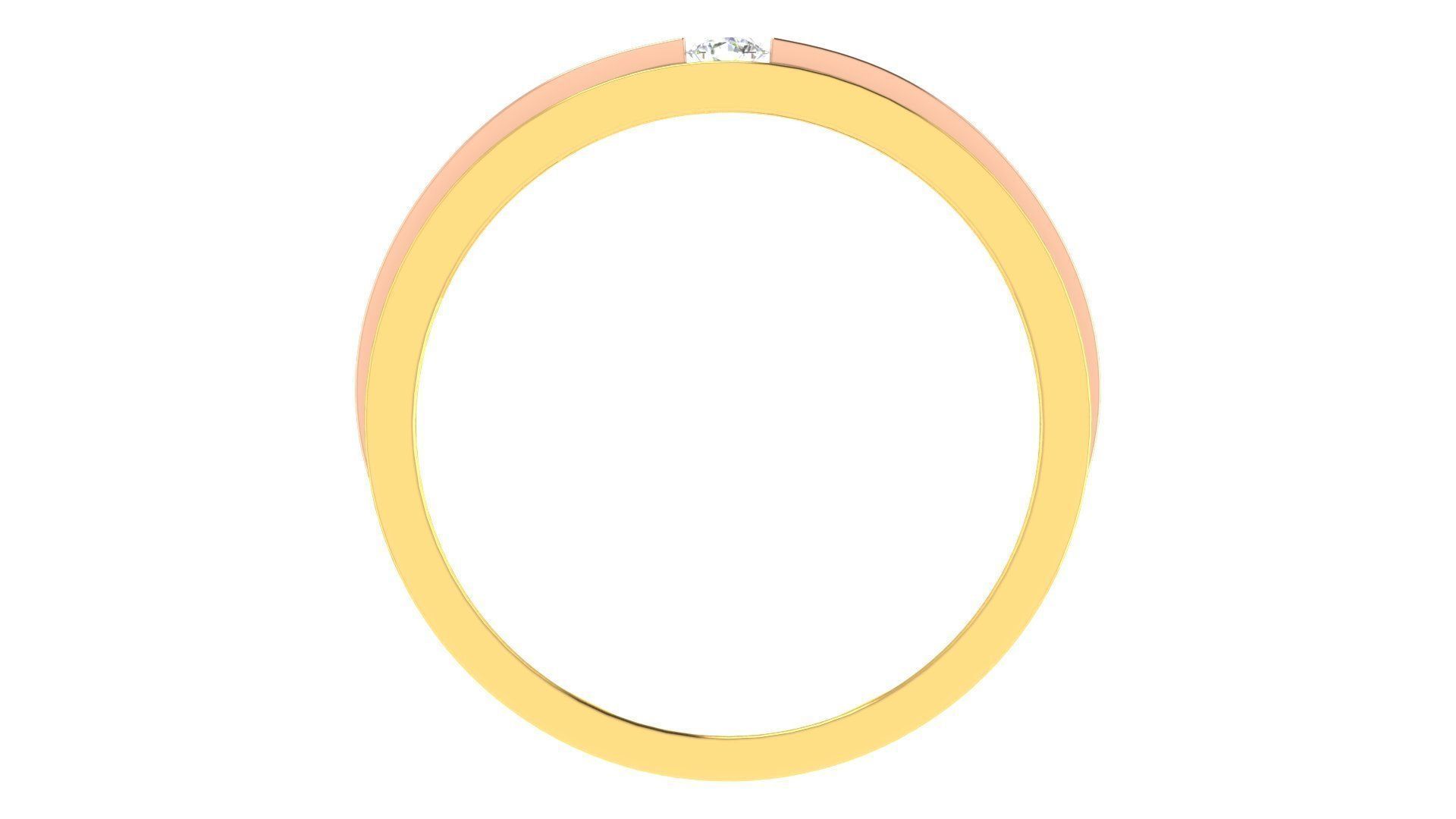 Couple Band Ring 3dm stl render detail 3D print model_12