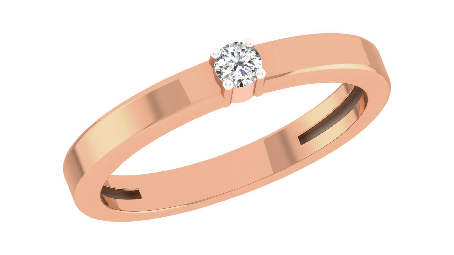 Couple Band Ring 3dm stl render detail 3D print model_8