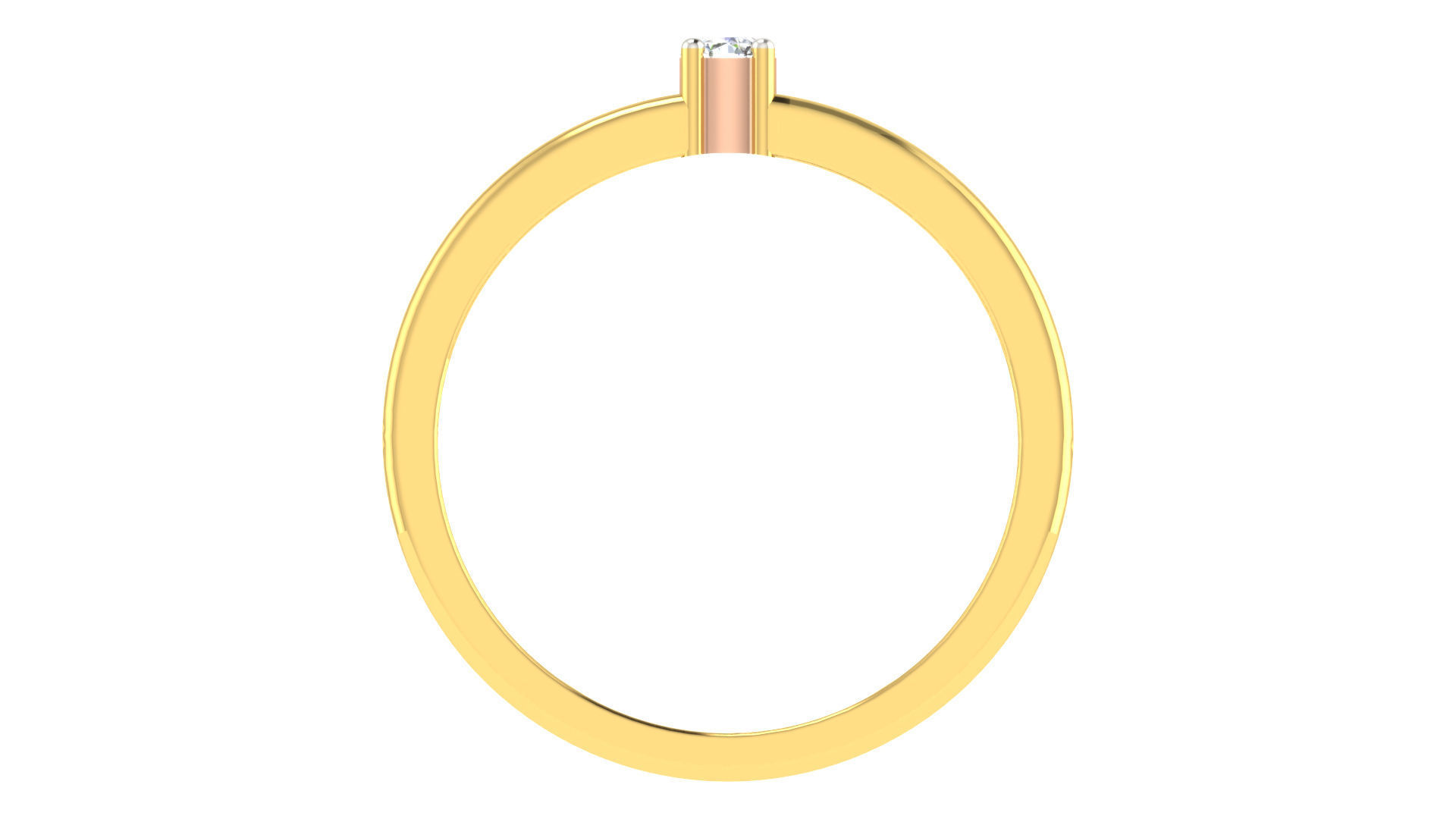 Couple Band Ring 3dm stl render detail 3D print model_9