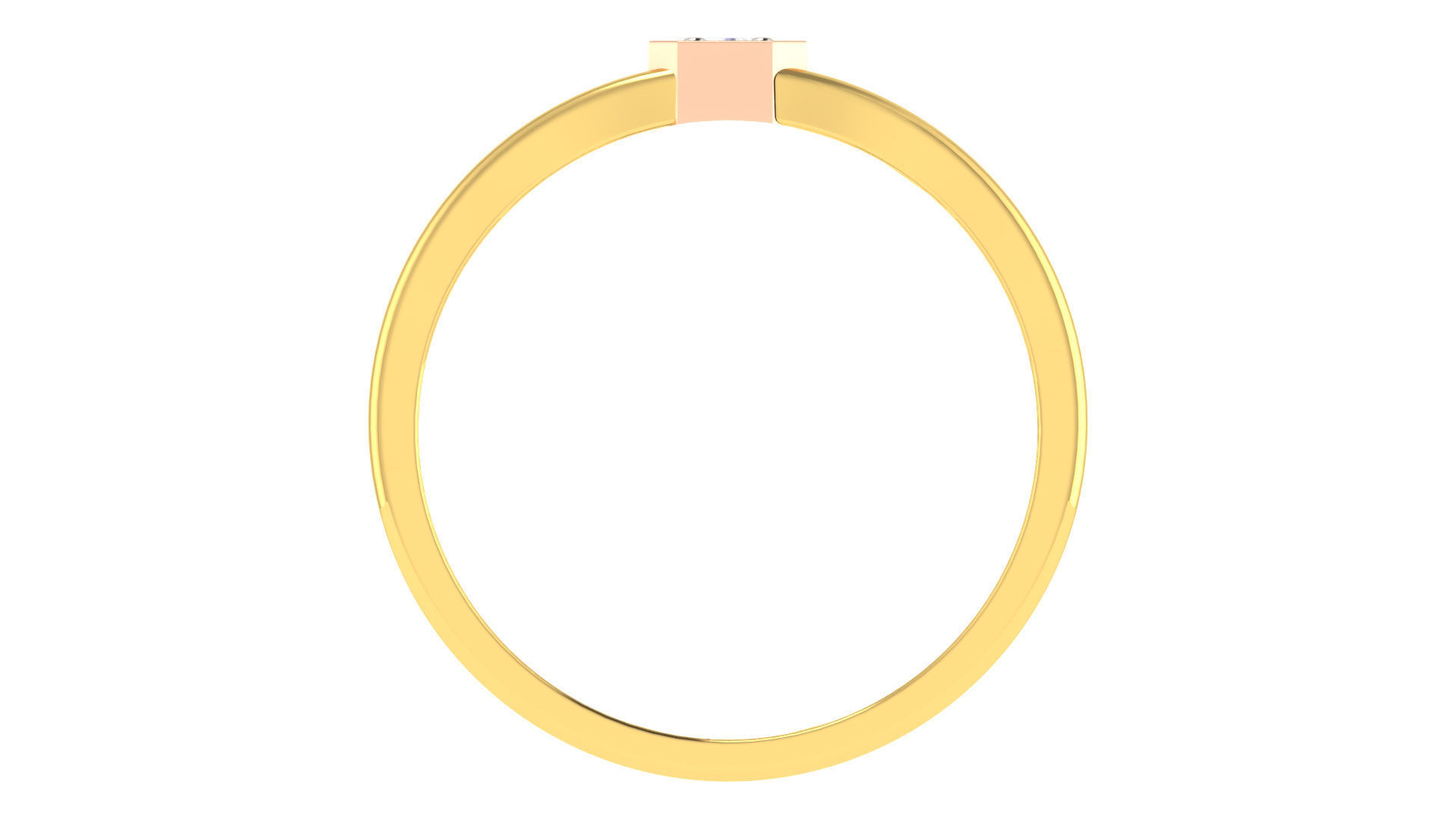 Couple Band Ring 3dm stl render detail 3D print model_14