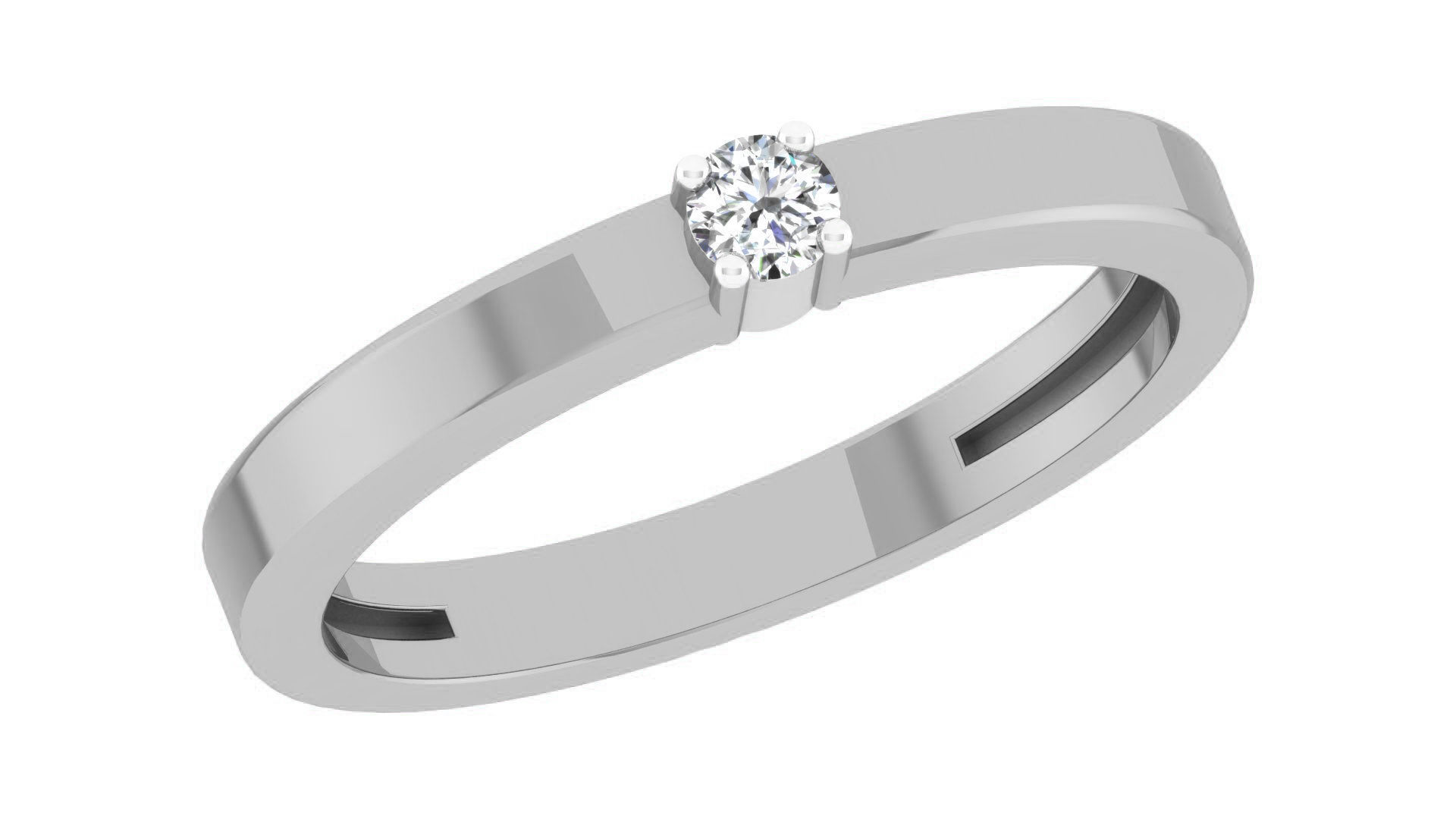 Couple Band Ring 3dm stl render detail 3D print model_7