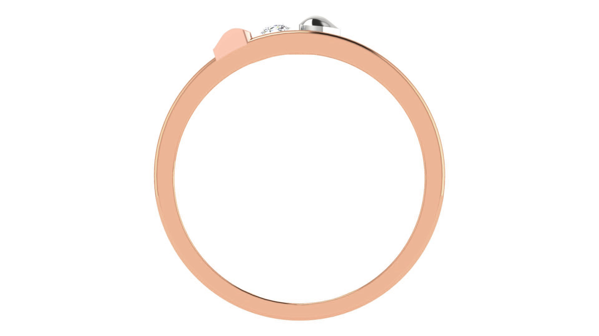 Couple Band Ring 3dm stl render detail 3D print model_10