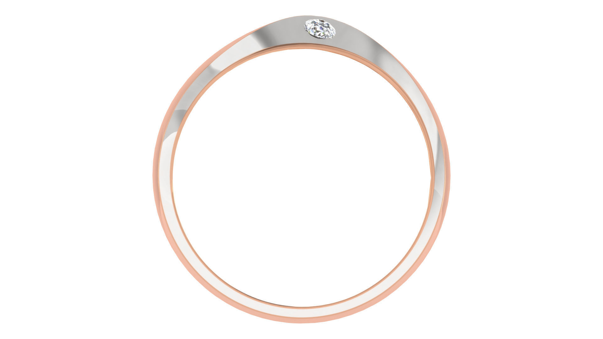 Couple Band Ring 3dm stl render detail 3D print model_11