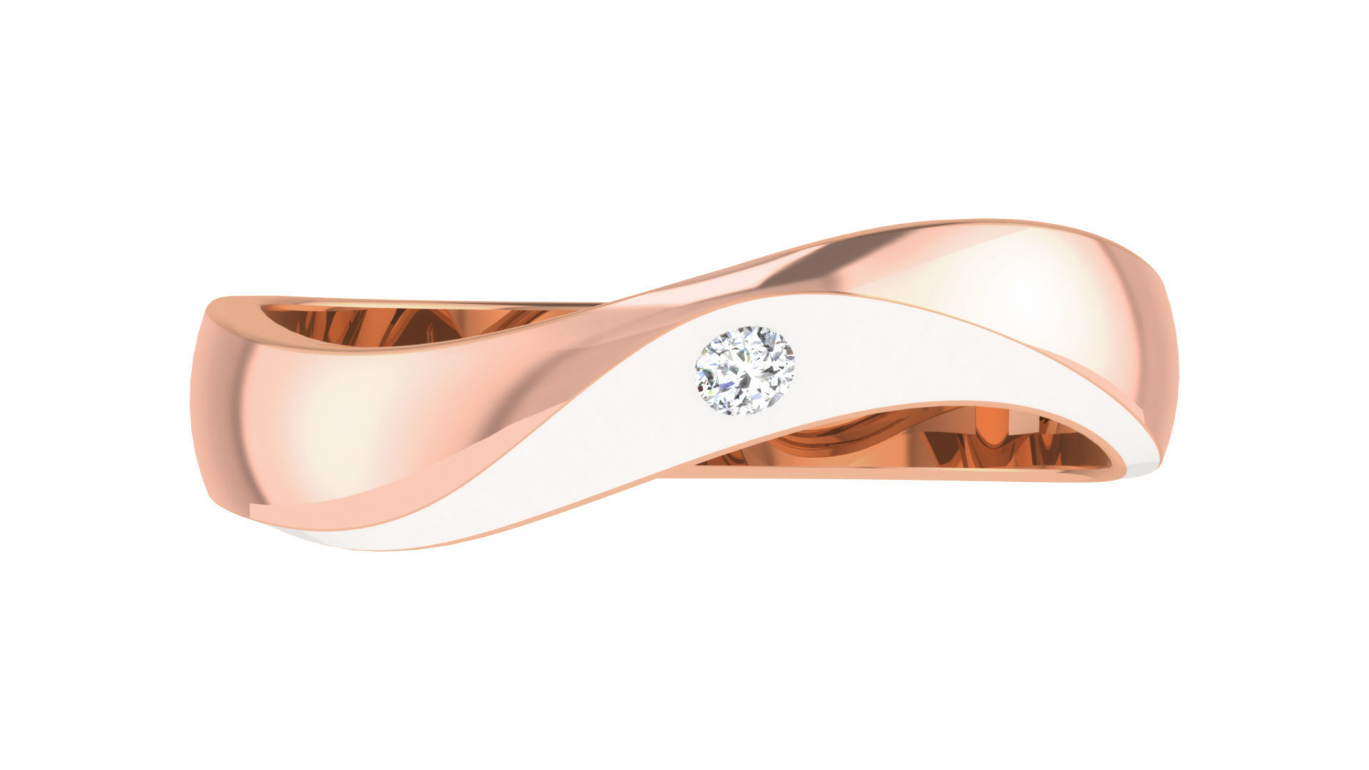 Couple Band Ring 3dm stl render detail 3D print model_24