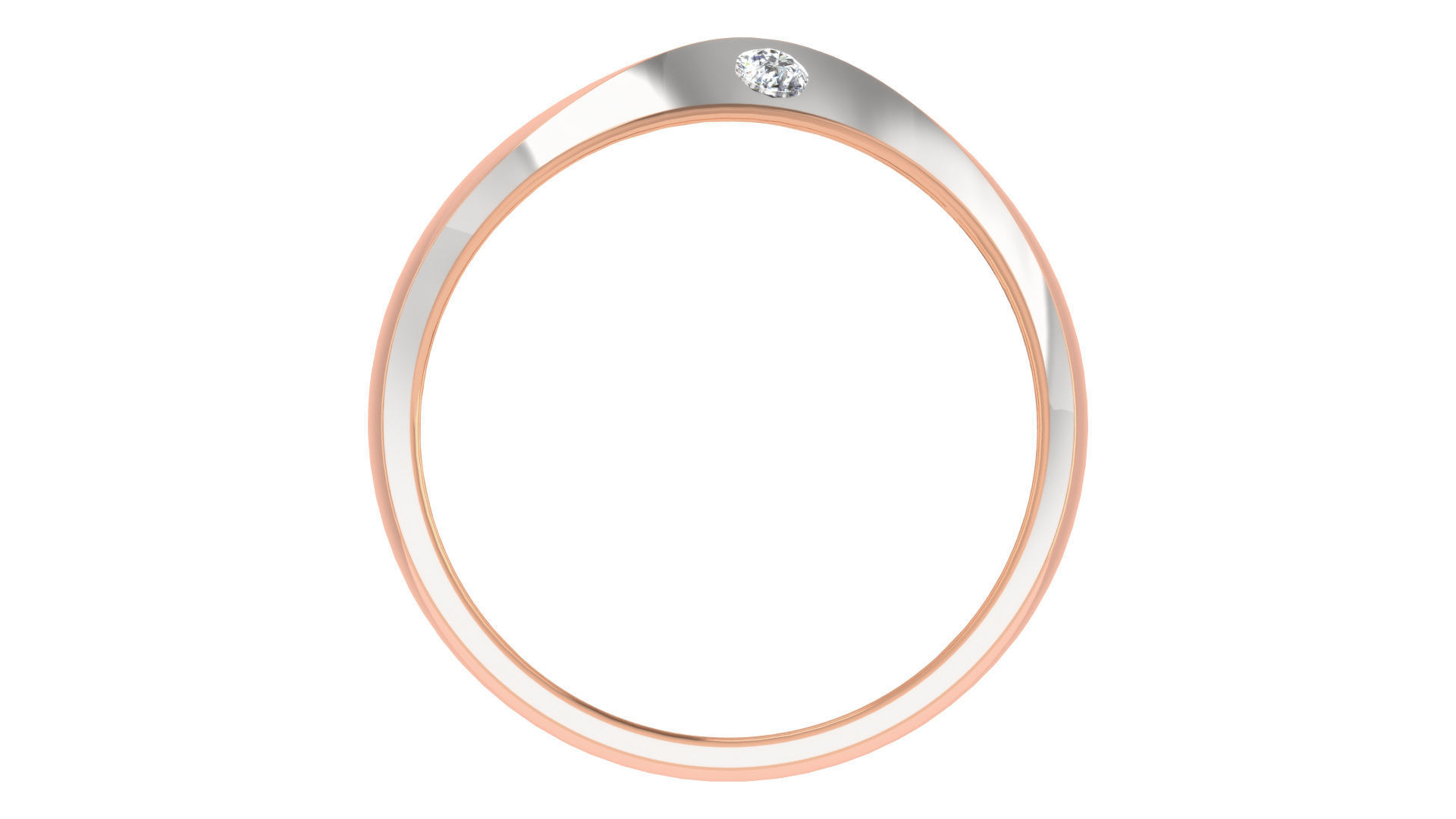 Couple Band Ring 3dm stl render detail 3D print model_14