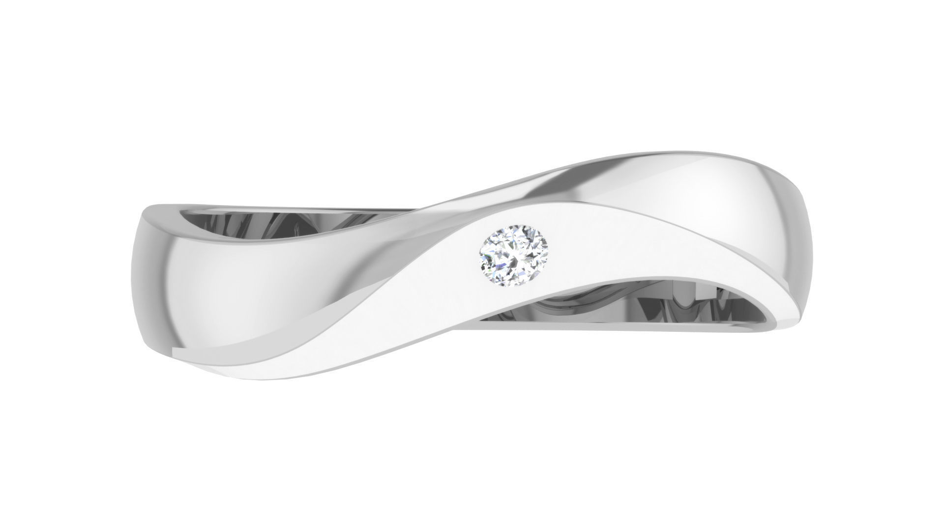 Couple Band Ring 3dm stl render detail 3D print model_25