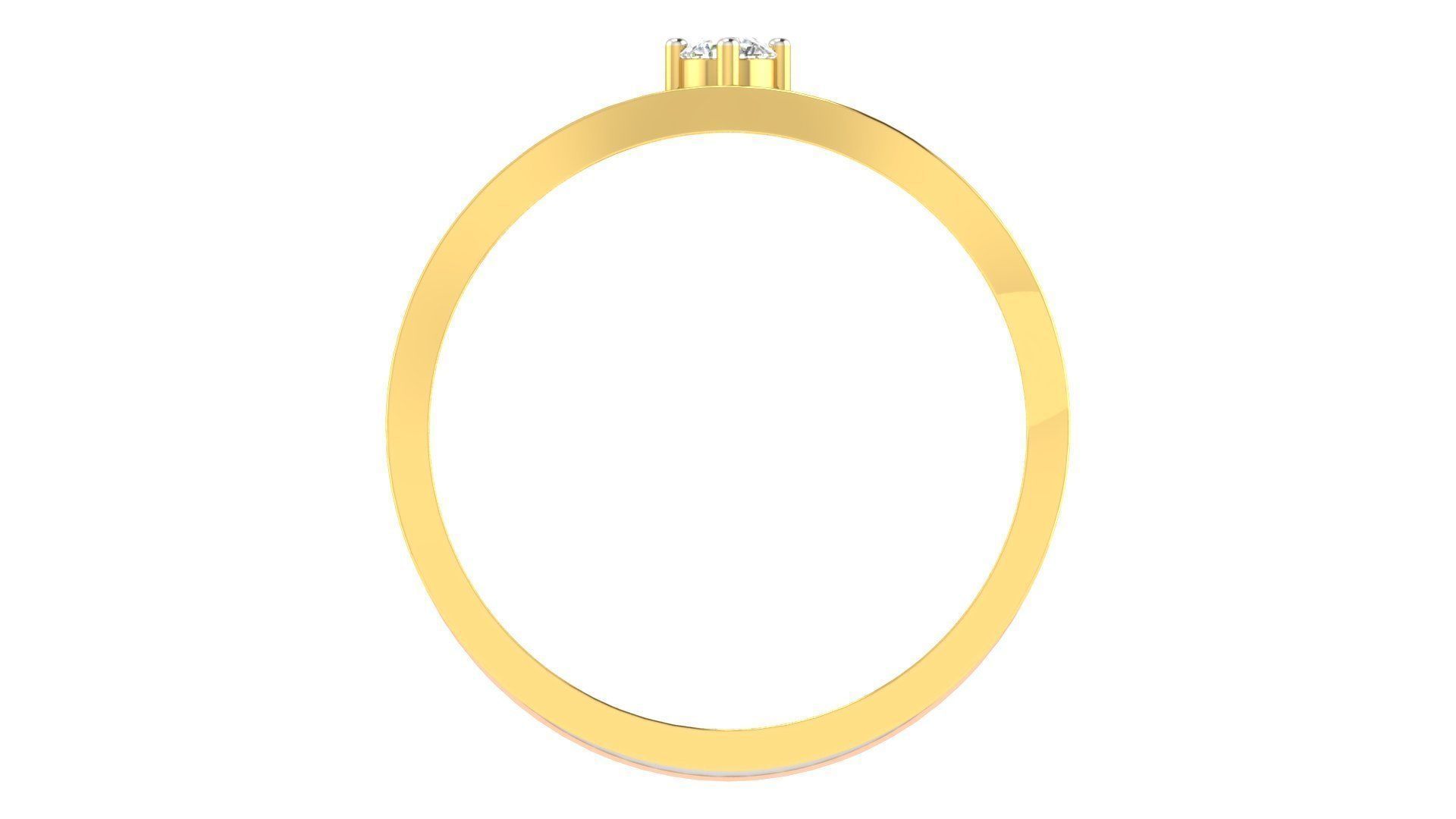 Couple Band Ring 3dm stl render detail 3D print model_13