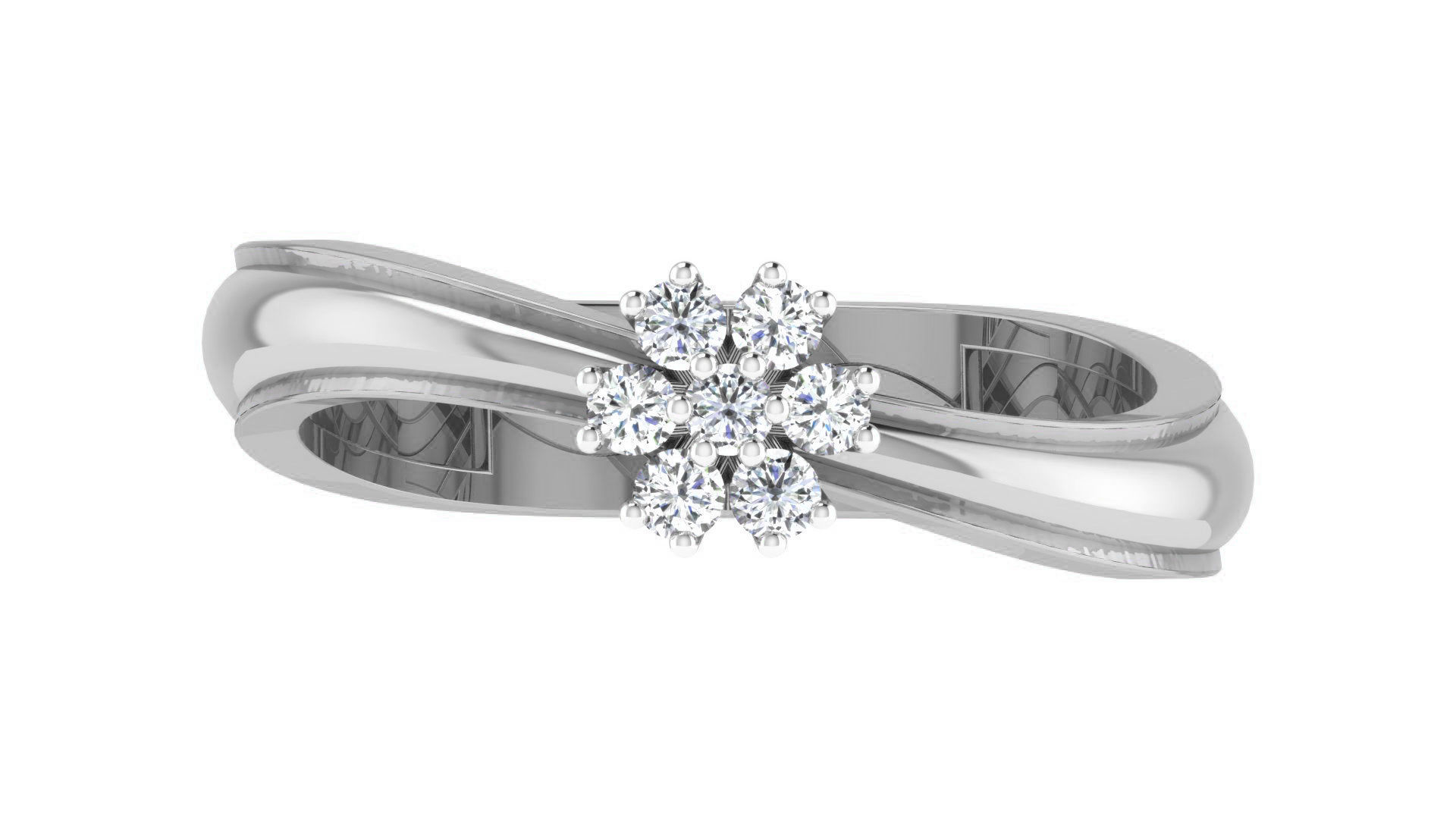 Couple Band Ring 3dm stl render detail 3D print model_25