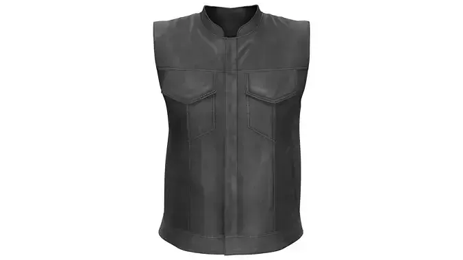 Female Sleeveless Leather Vest