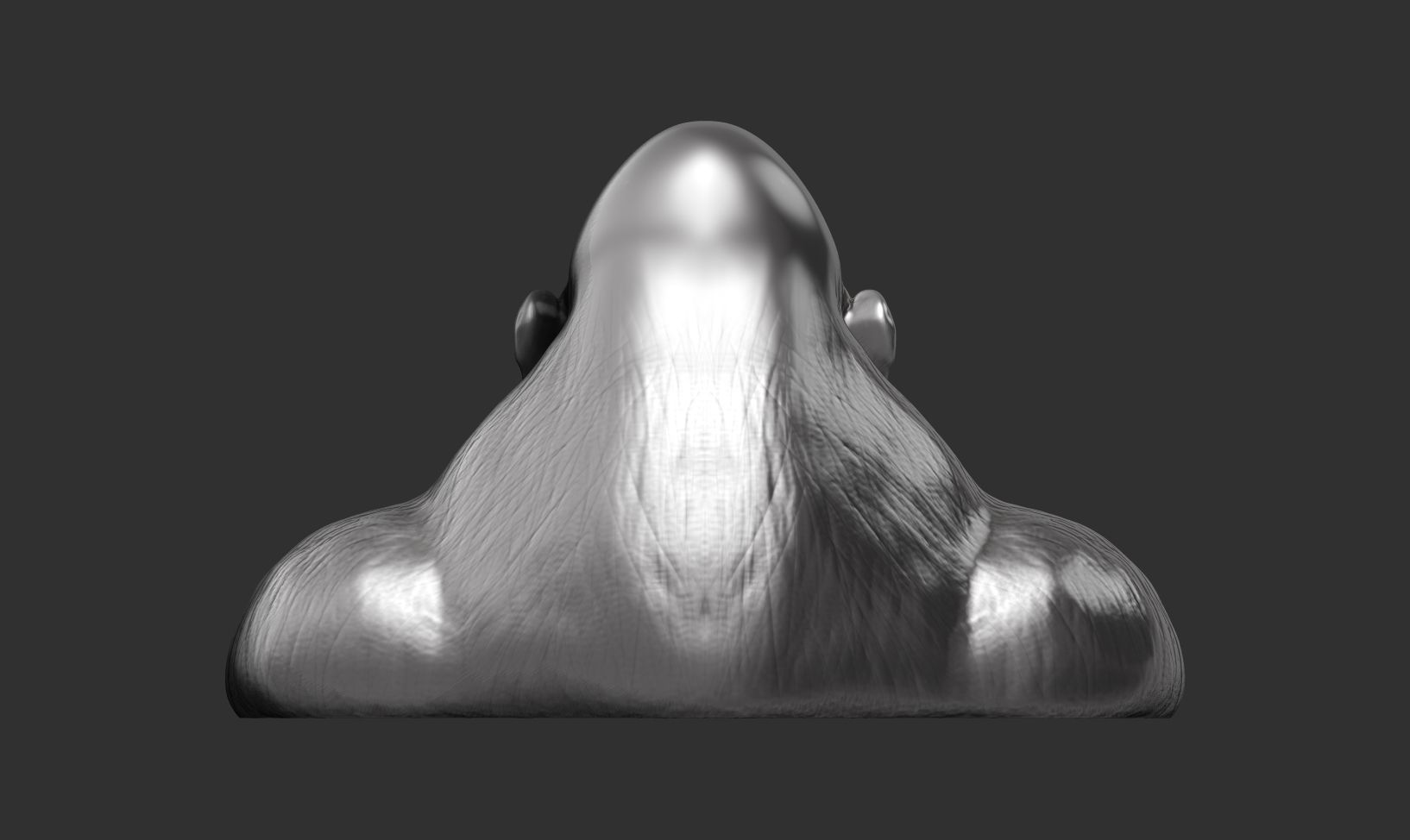 Gorilla sculpture 3D print model_13