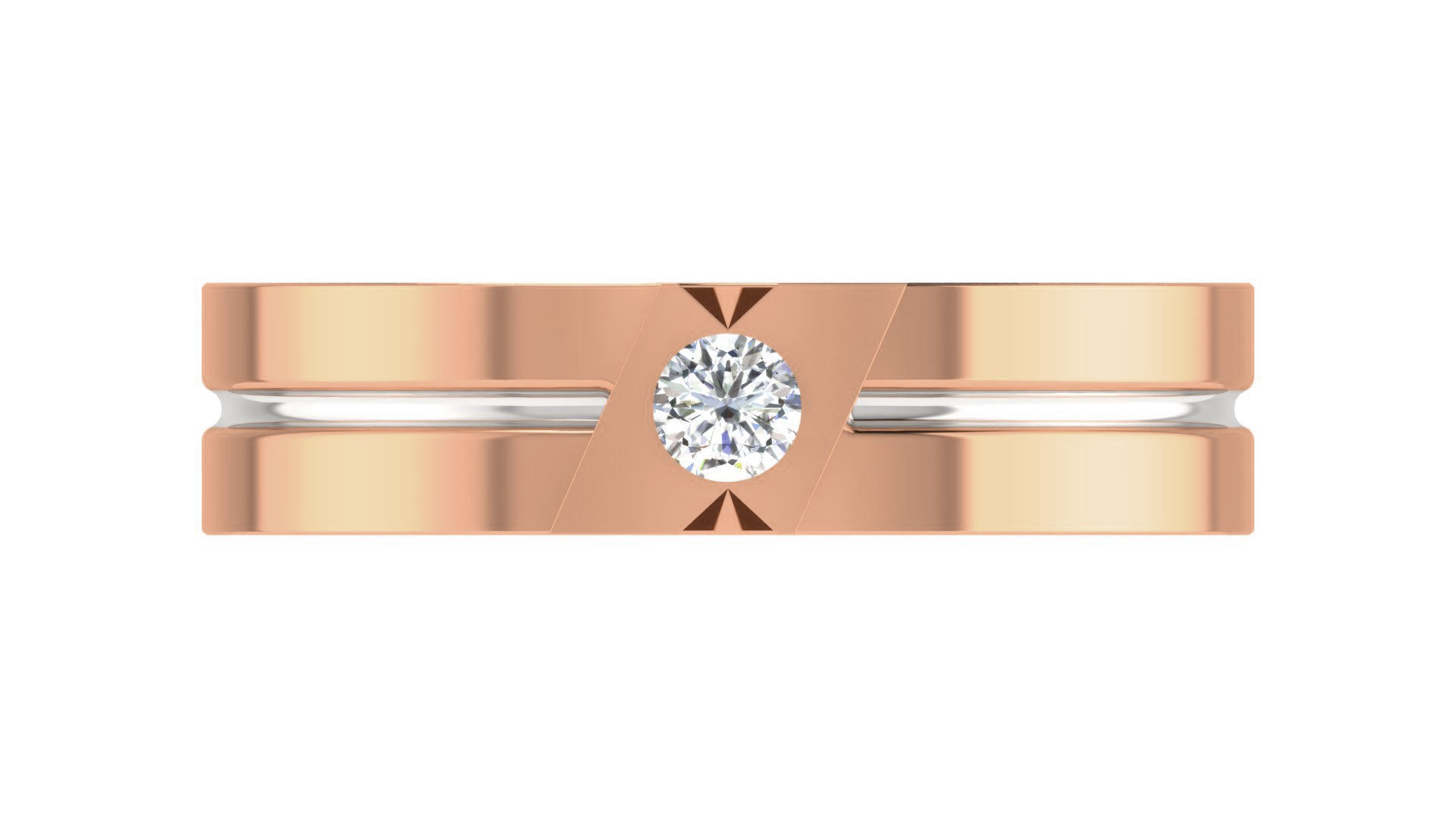 Couple Band Ring 3dm stl render detail 3D print model_24