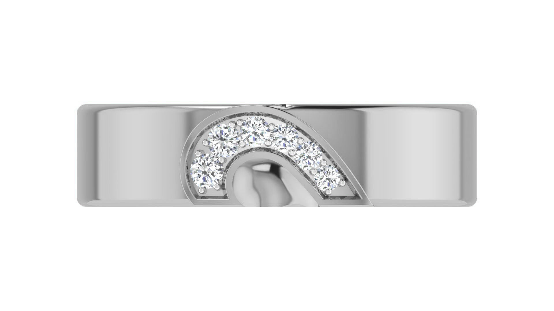 Couple Band Ring 3dm stl render detail 3D print model_24