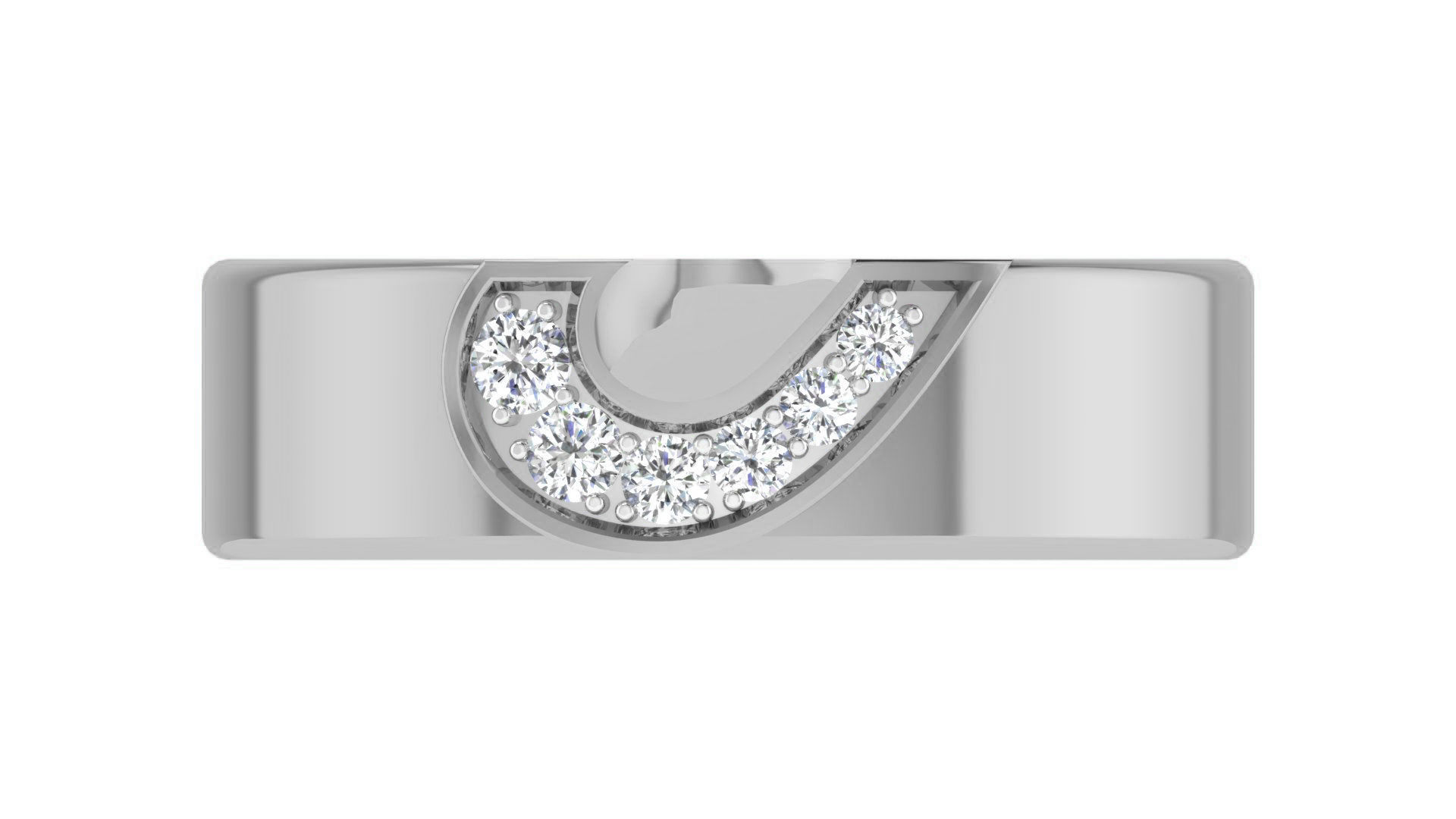 Couple Band Ring 3dm stl render detail 3D print model_21