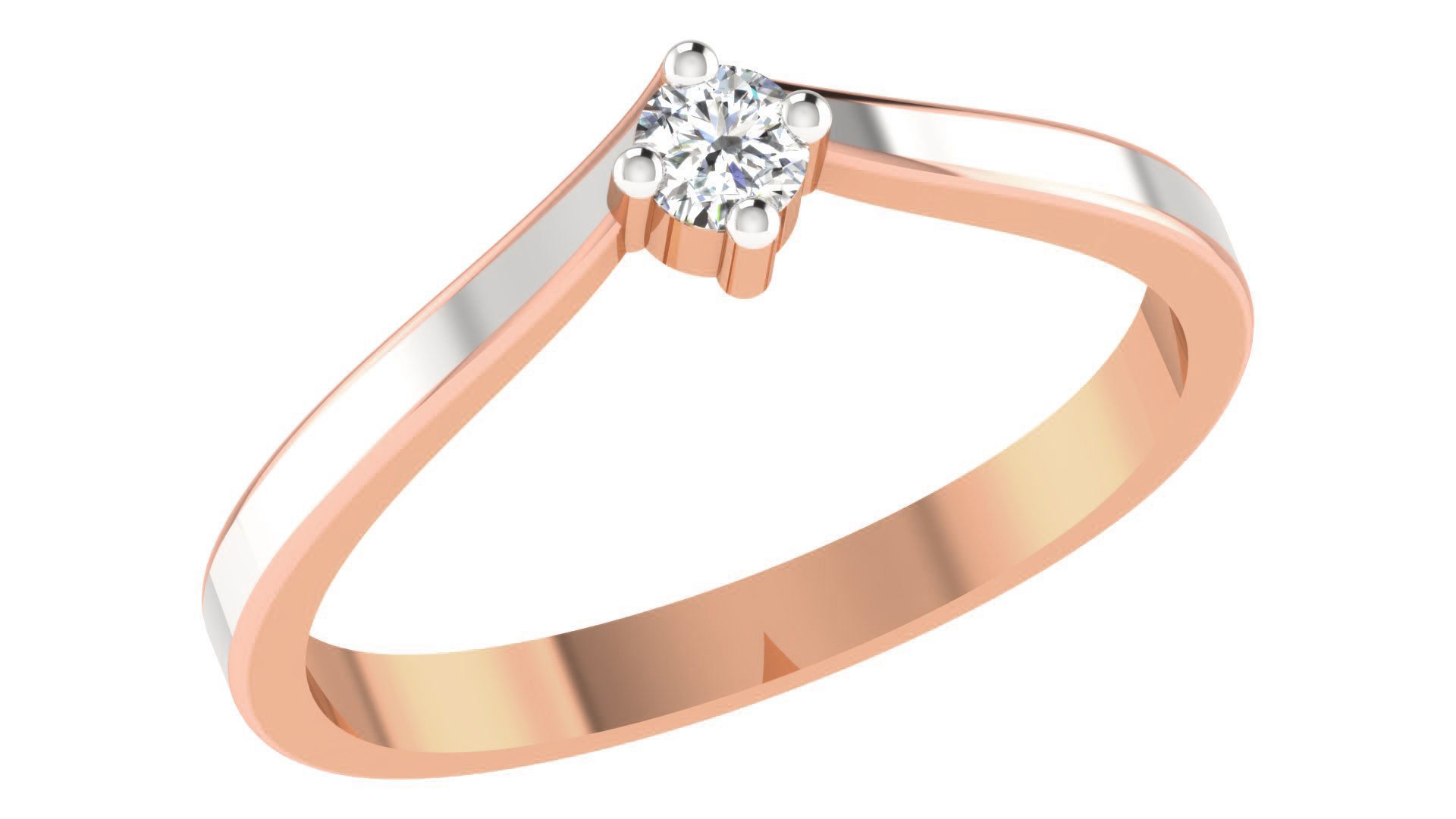 Couple Band Ring 3dm stl render detail 3D print model_6