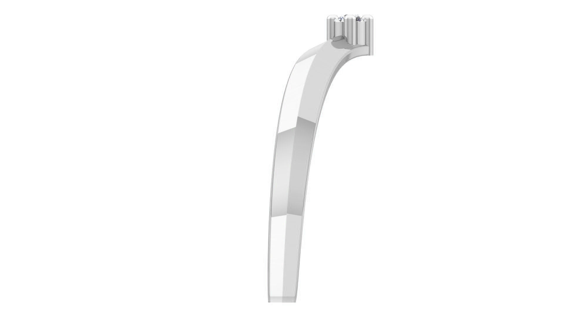 Couple Band Ring 3dm stl render detail 3D print model_23