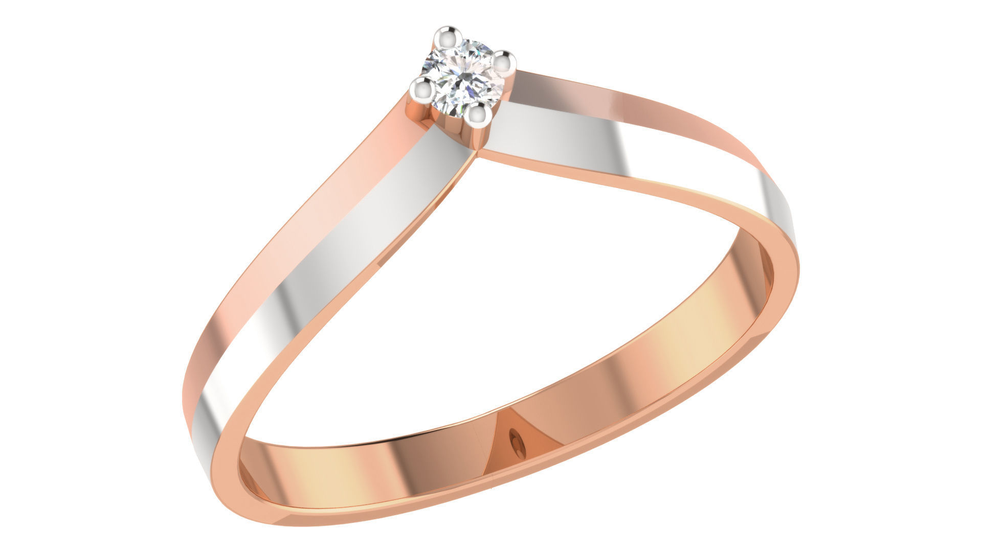 Couple Band Ring 3dm stl render detail 3D print model_18