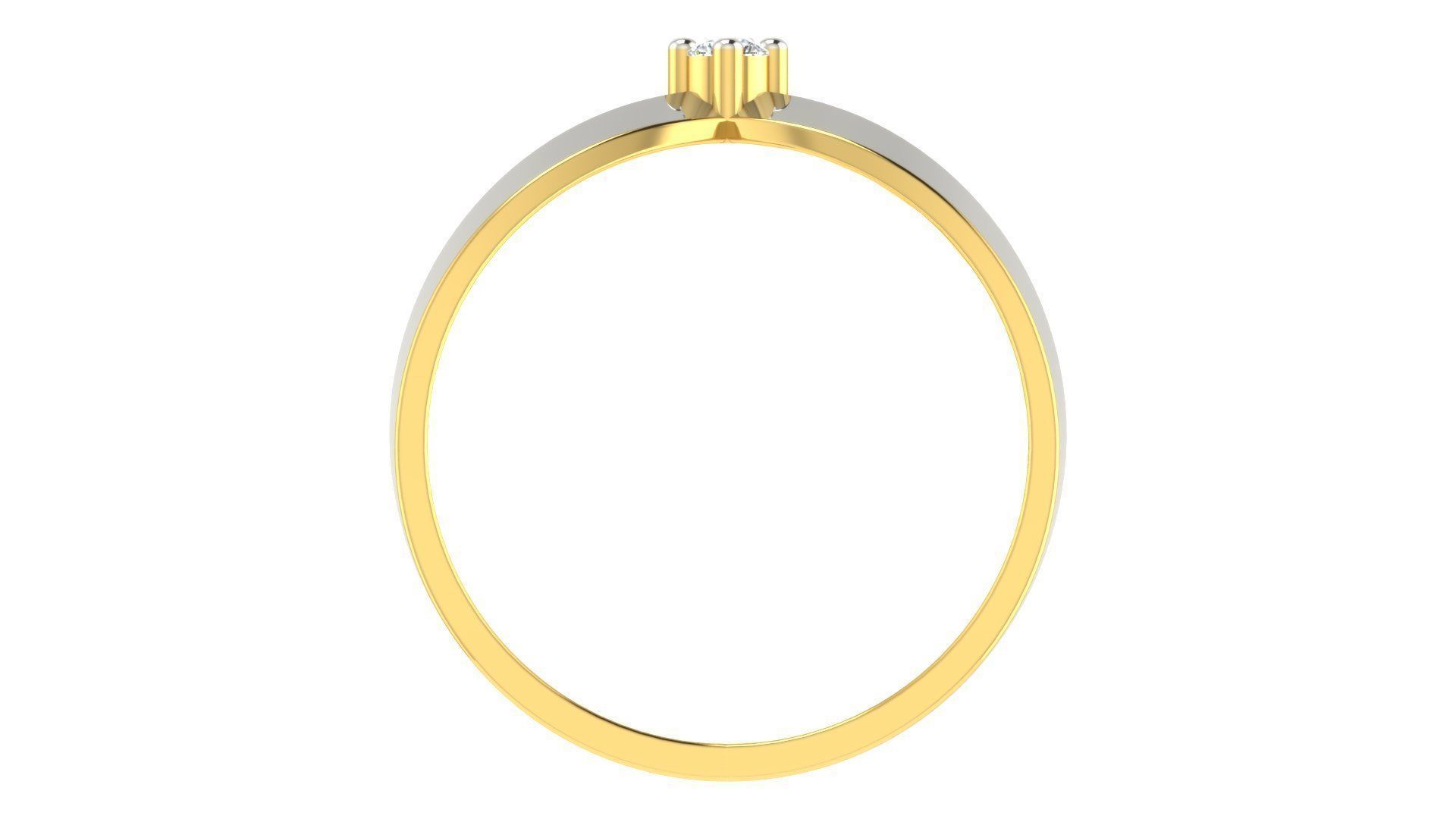 Couple Band Ring 3dm stl render detail 3D print model_19