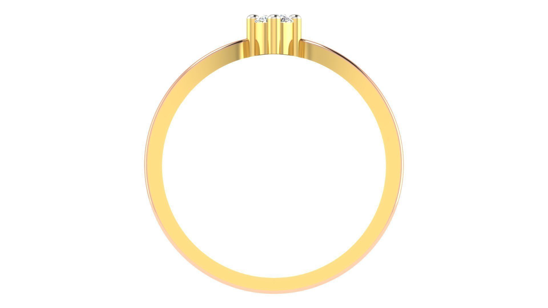 Couple Band Ring 3dm stl render detail 3D print model_7