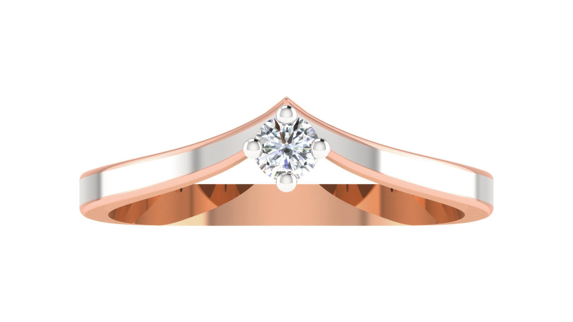 Couple Band Ring 3dm stl render detail 3D print model_14