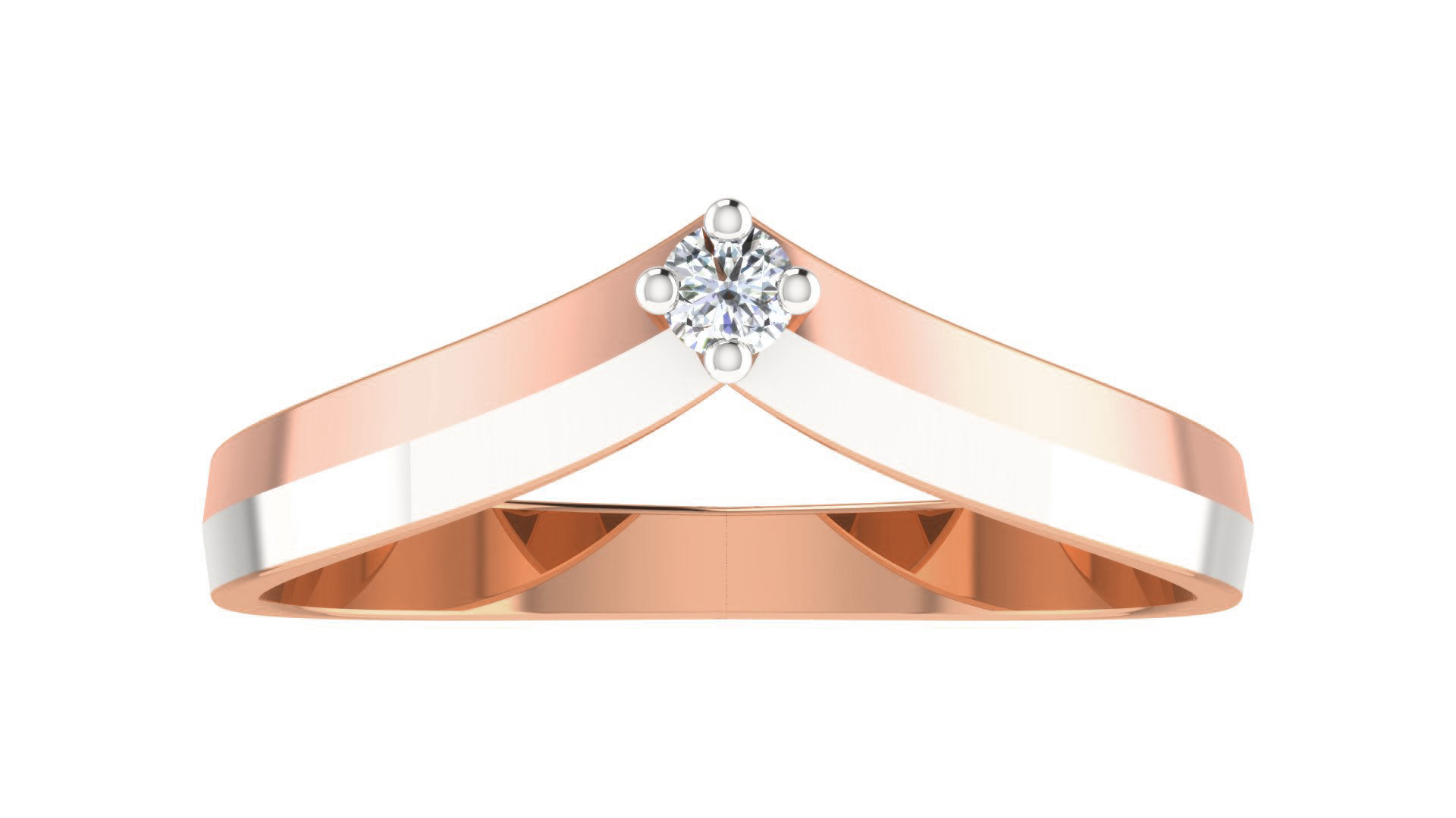 Couple Band Ring 3dm stl render detail 3D print model_27