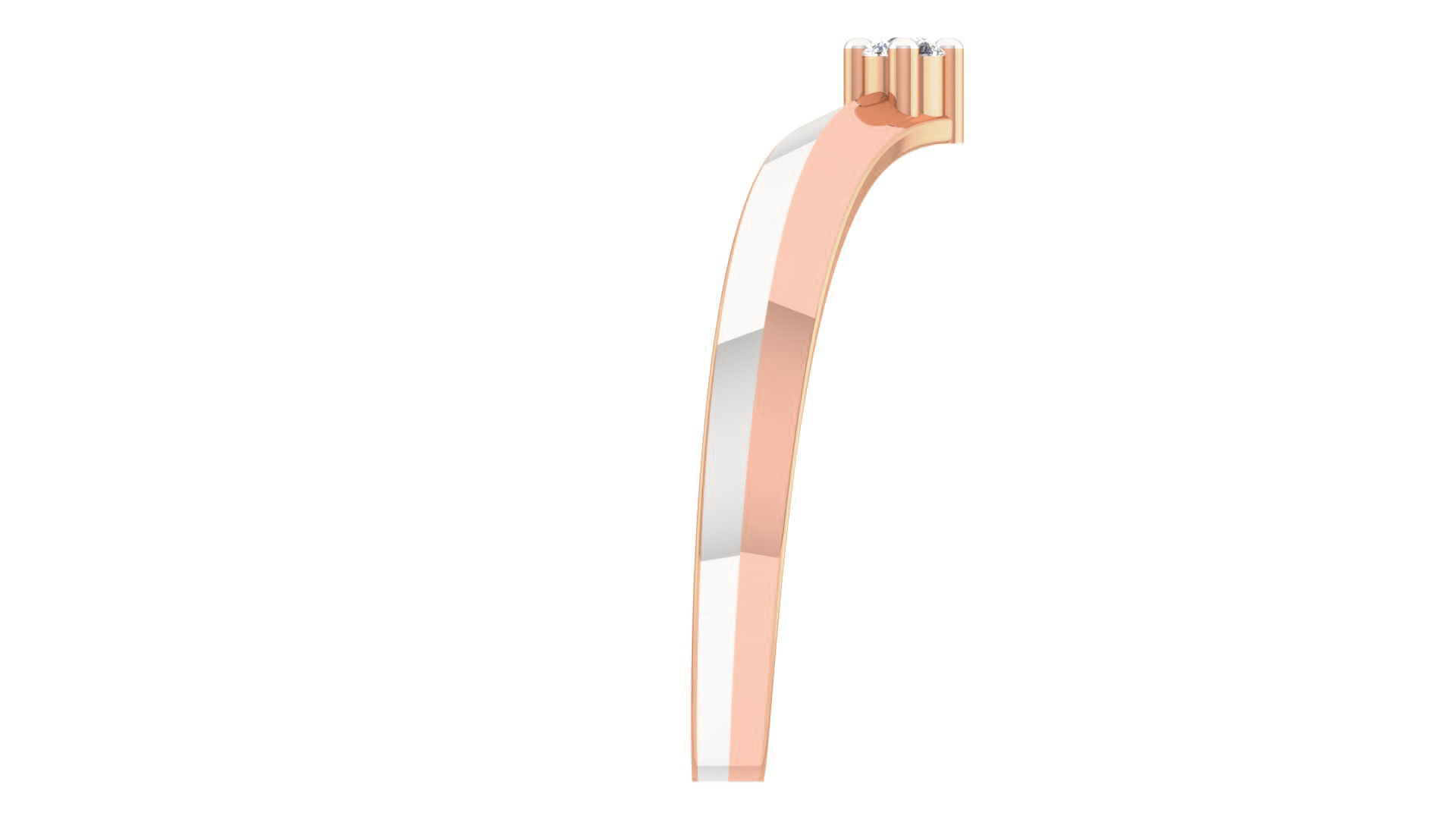 Couple Band Ring 3dm stl render detail 3D print model_24