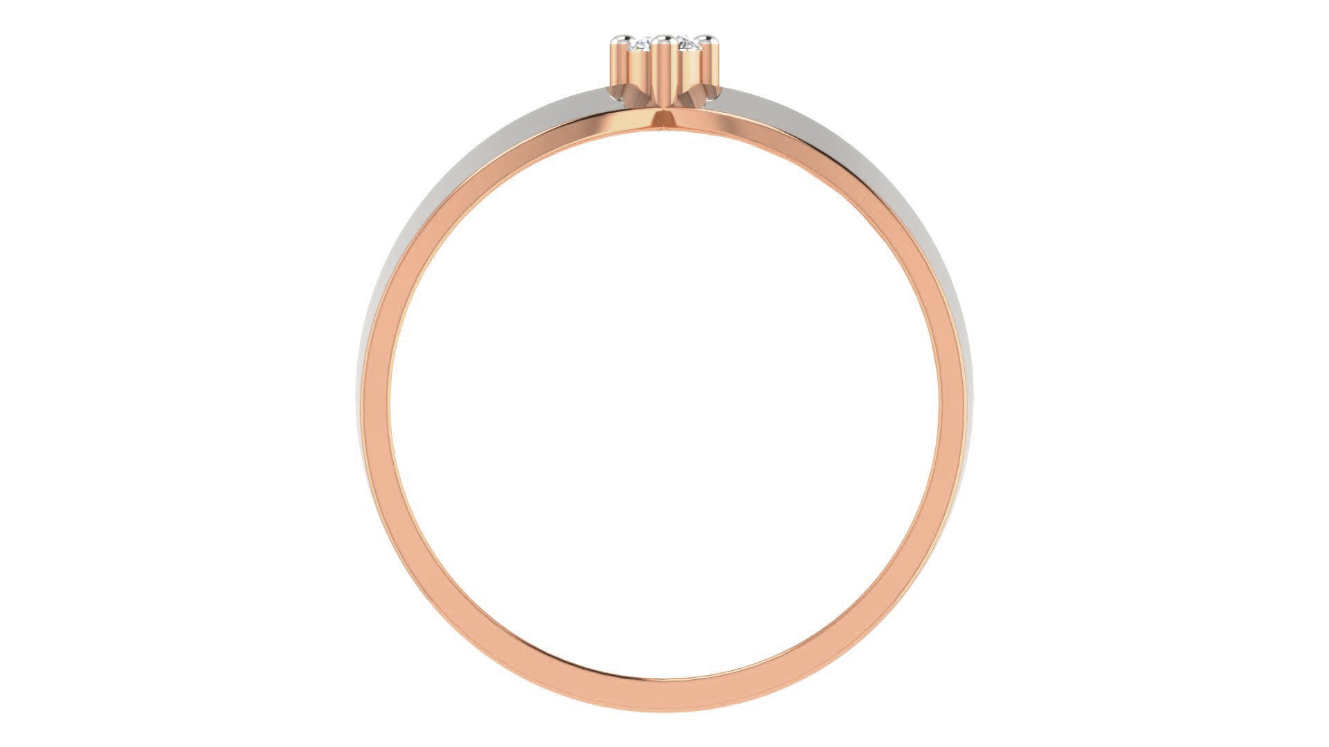 Couple Band Ring 3dm stl render detail 3D print model_20