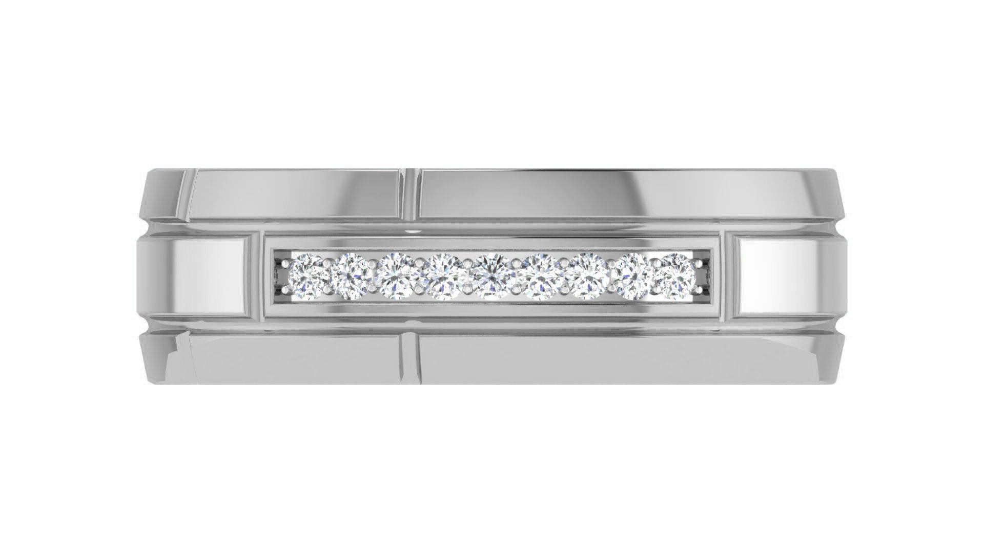 Couple Band Ring 3dm stl render detail 3D print model_14