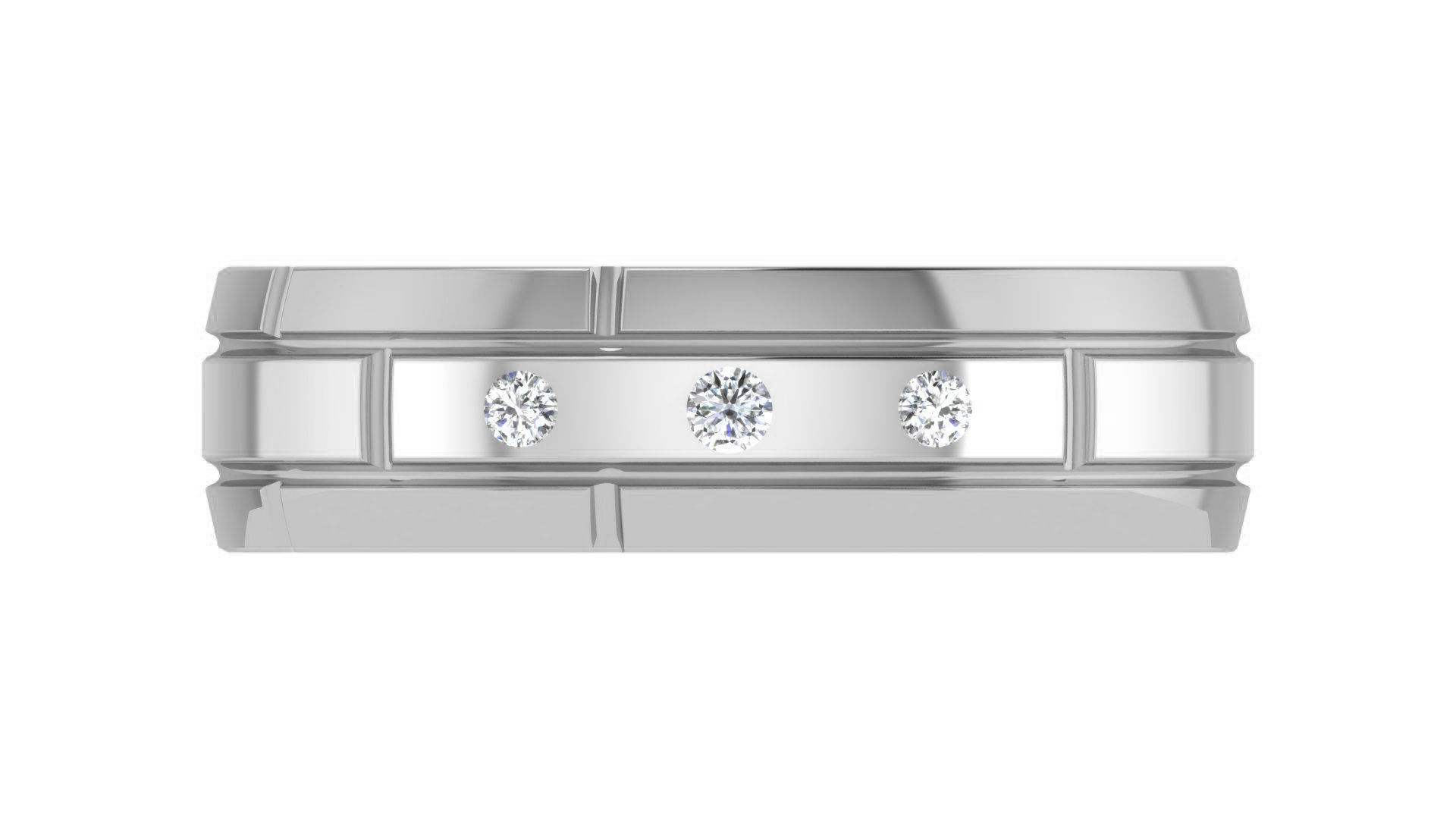 Couple Band Ring 3dm stl render detail 3D print model_27