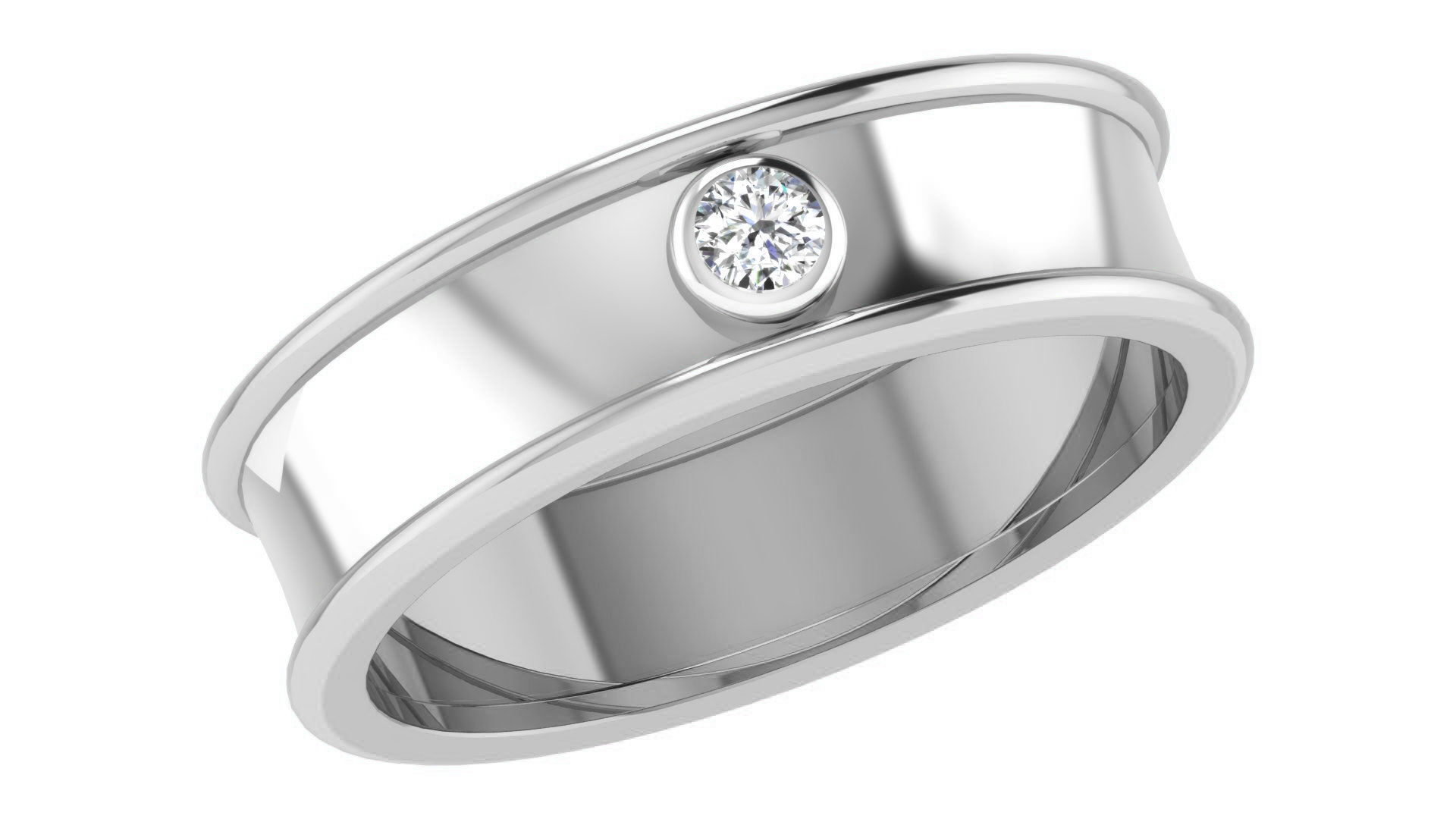 Couple Band Ring 3dm stl render detail 3D print model_4