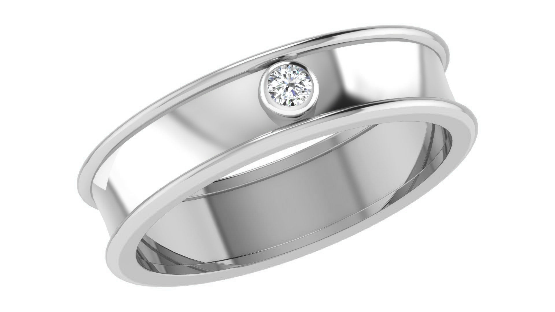 Couple Band Ring 3dm stl render detail 3D print model_17